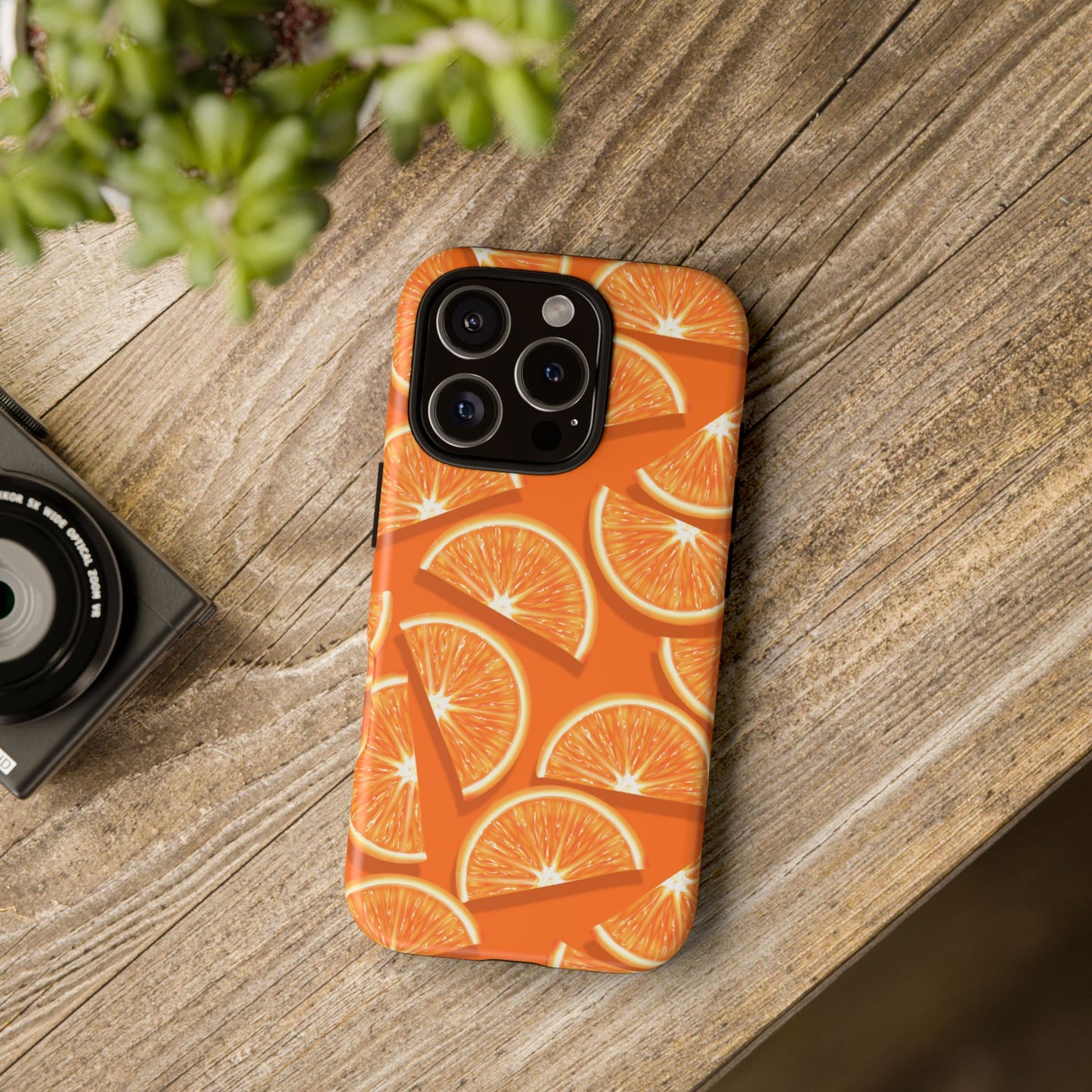 Vibrant Orange Slice Phone Case - Tough Cases for Phone Protection