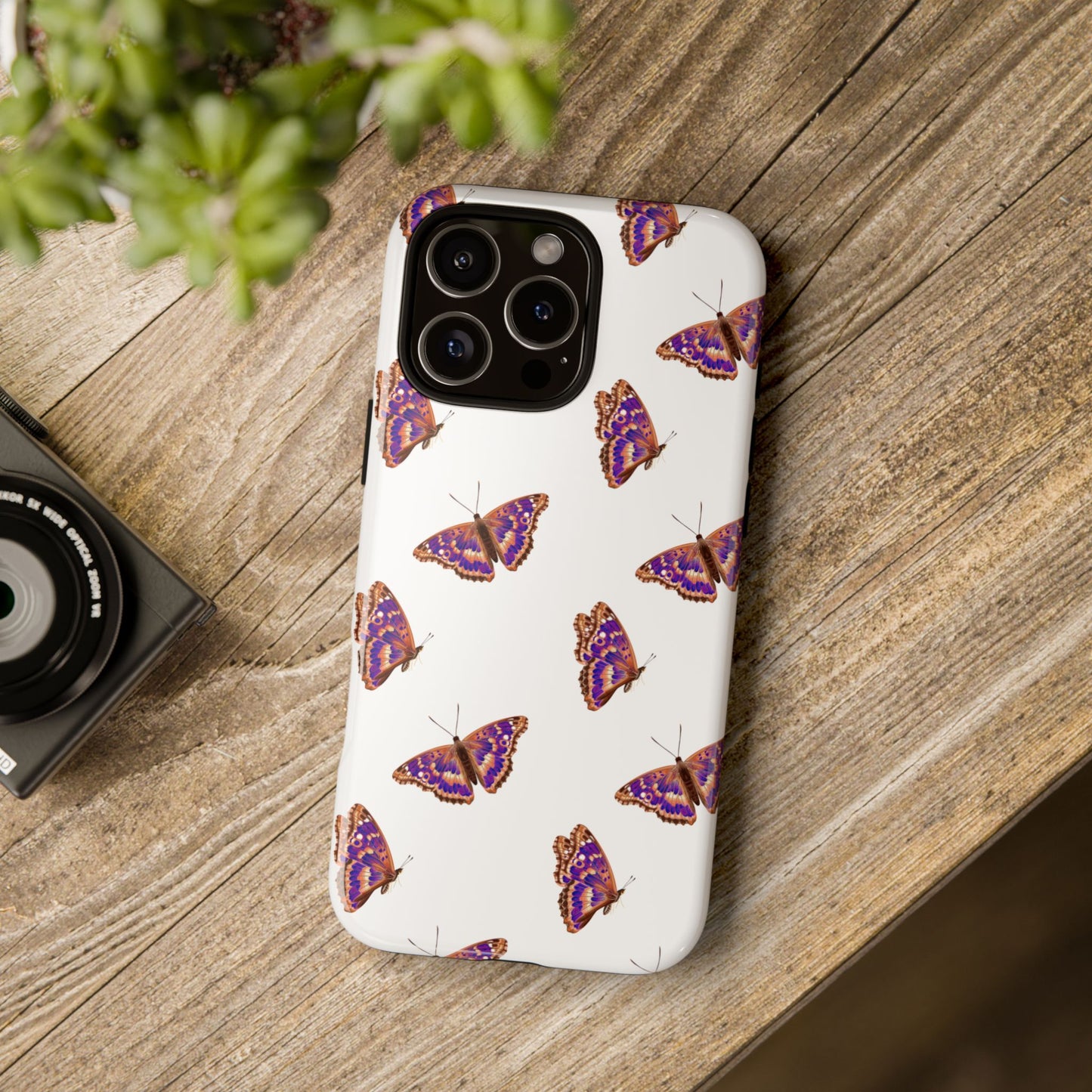 Butterfly Print Phone Case - Tough Case For Stylish Protection
