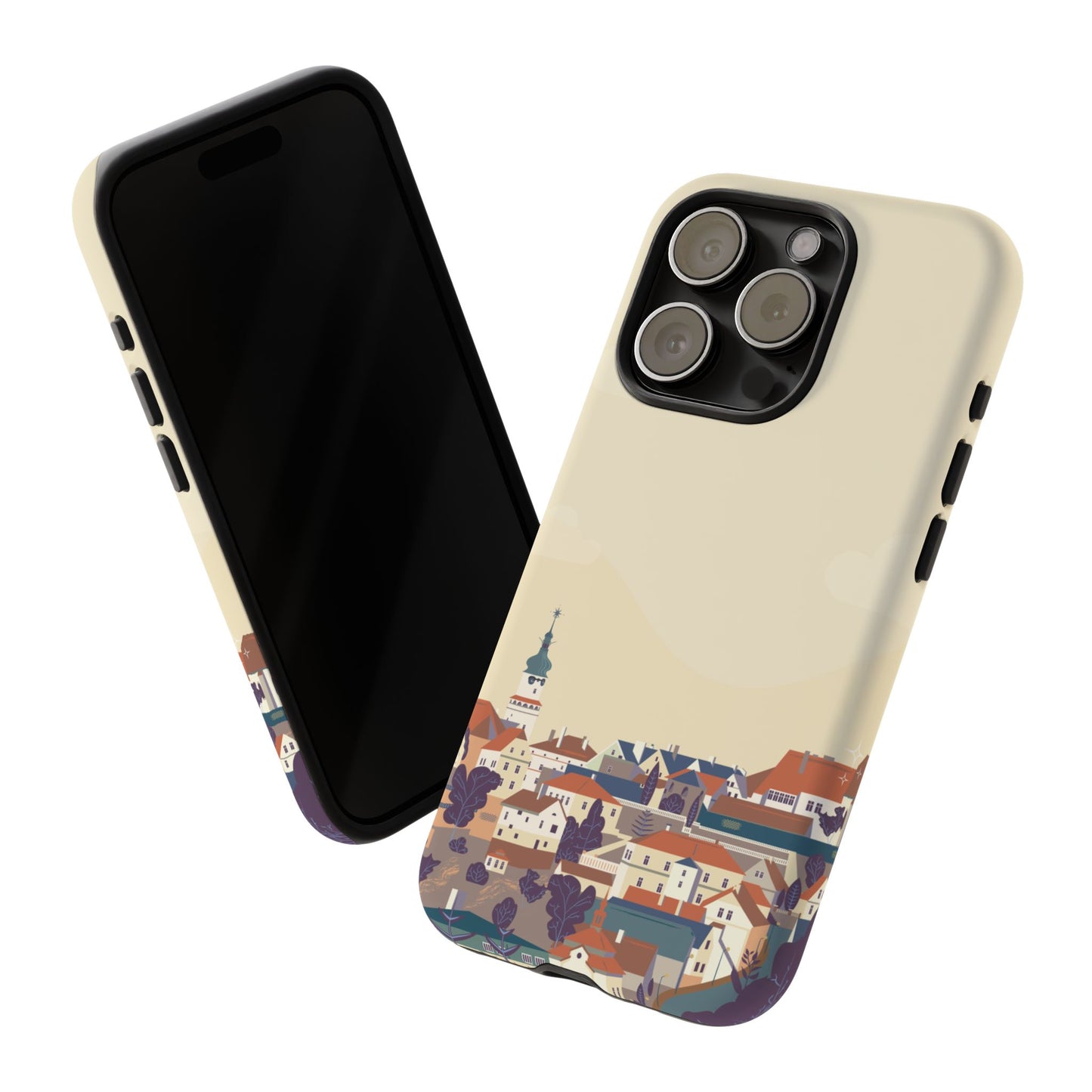 Artistic Phone Case - Charming Village Design