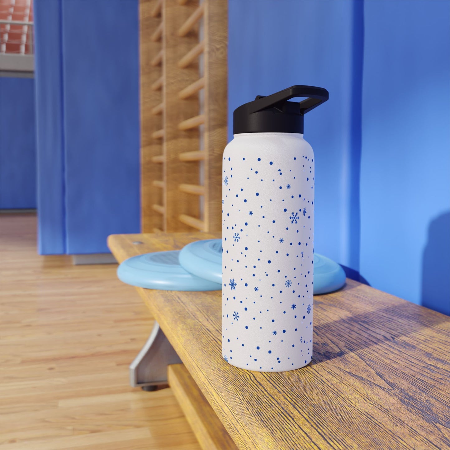 Snowflake Design Stainless Steel Water Bottle – Stylish & Durable Hydration for Winter Adventures