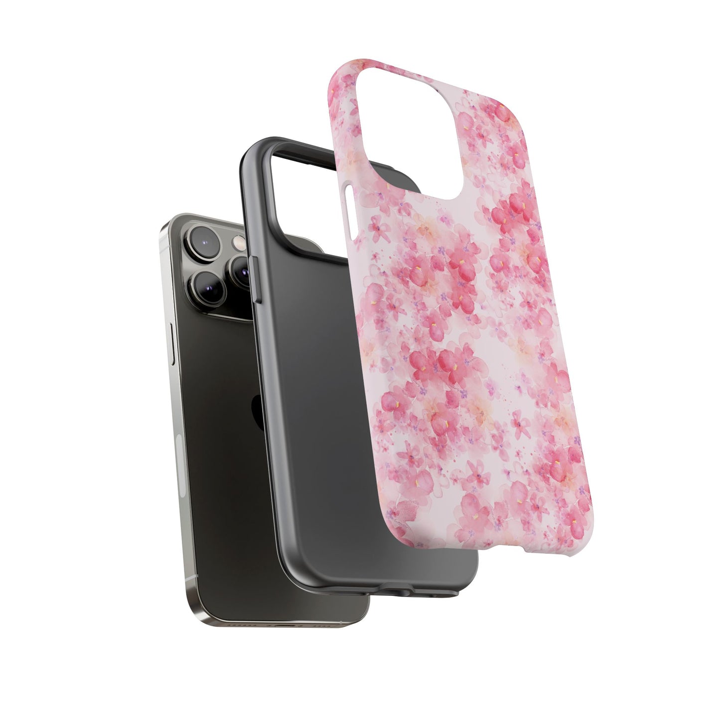 Floral Phone Case - Tough Cases with Pink Blossom Design