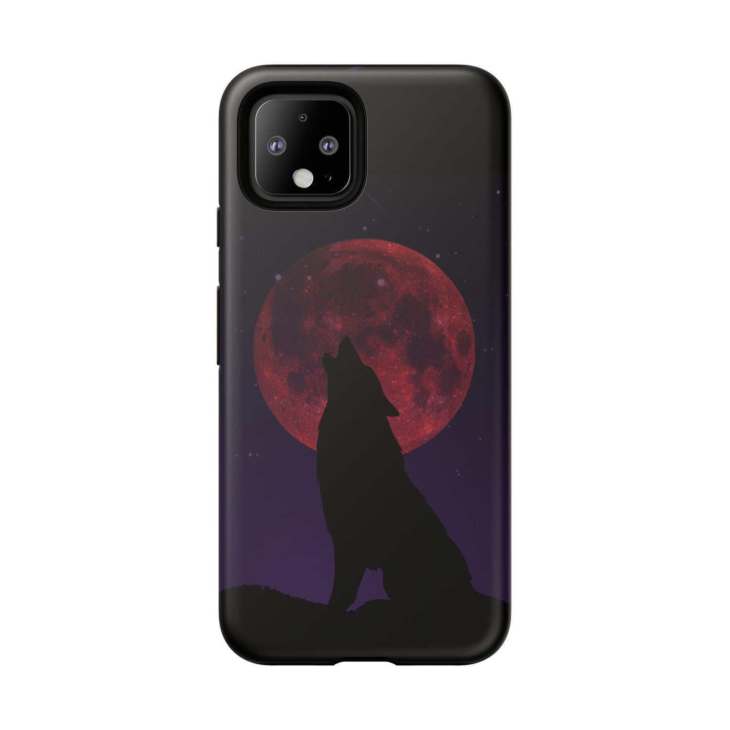 Wolf Howling at Blood Moon Phone Case - Tough & Stylish Protector