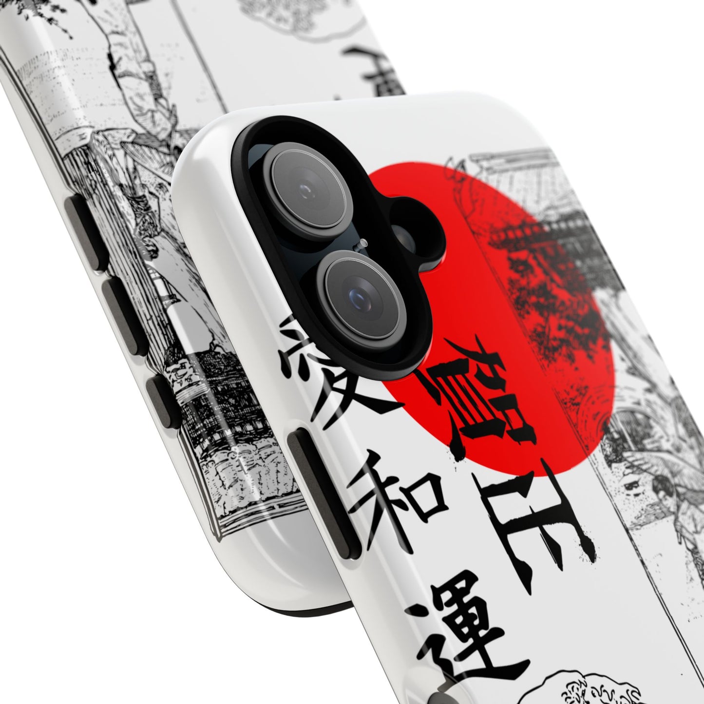 Japanese Zen Art Phone Case - Tough Cases with Wave Design