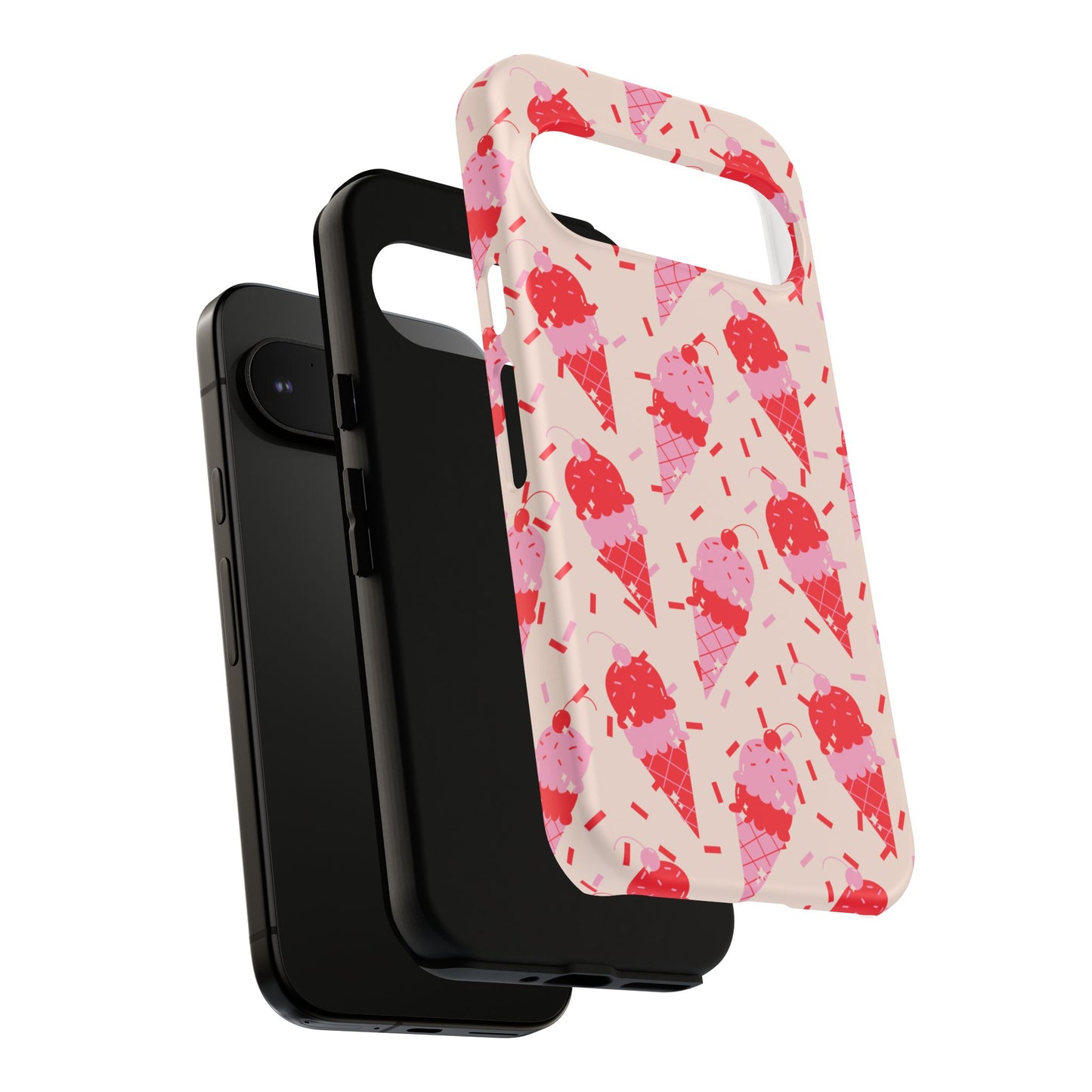 Ice Cream Phone Case - Cute Tough Cases for Ice Cream Lovers, Fun Summer Accessory, Birthday Gift, Colorful iPhone Cover