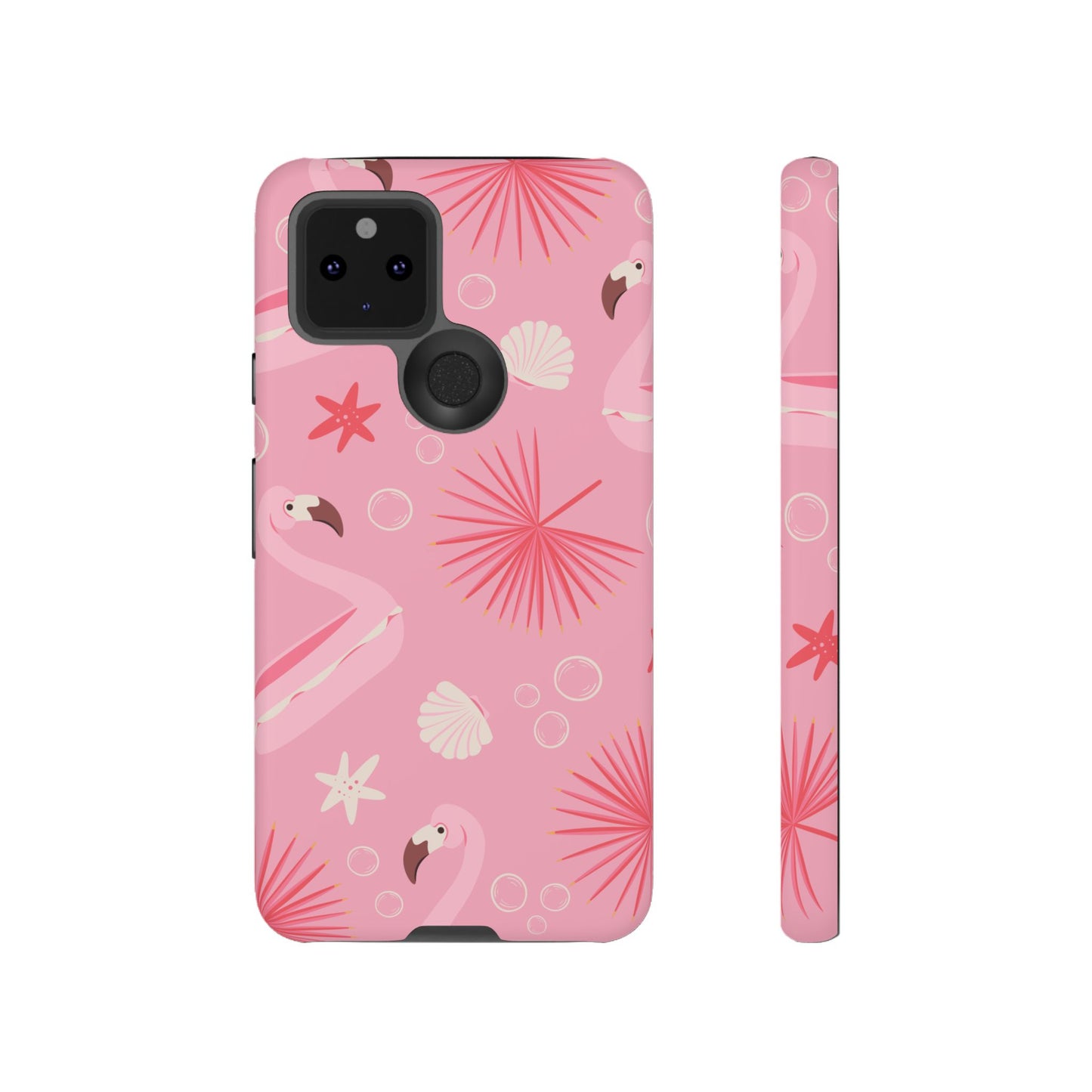 Tough Cases: Tropical Flamingo Phone Case for Summer Vibes