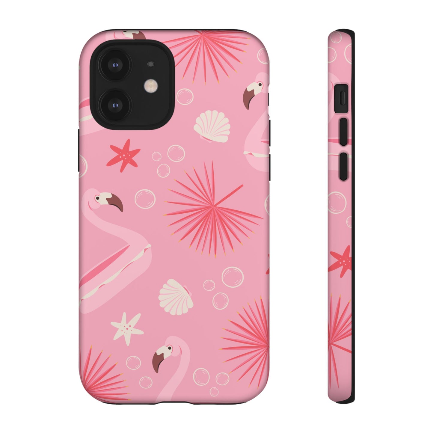 Tough Cases: Tropical Flamingo Phone Case for Summer Vibes
