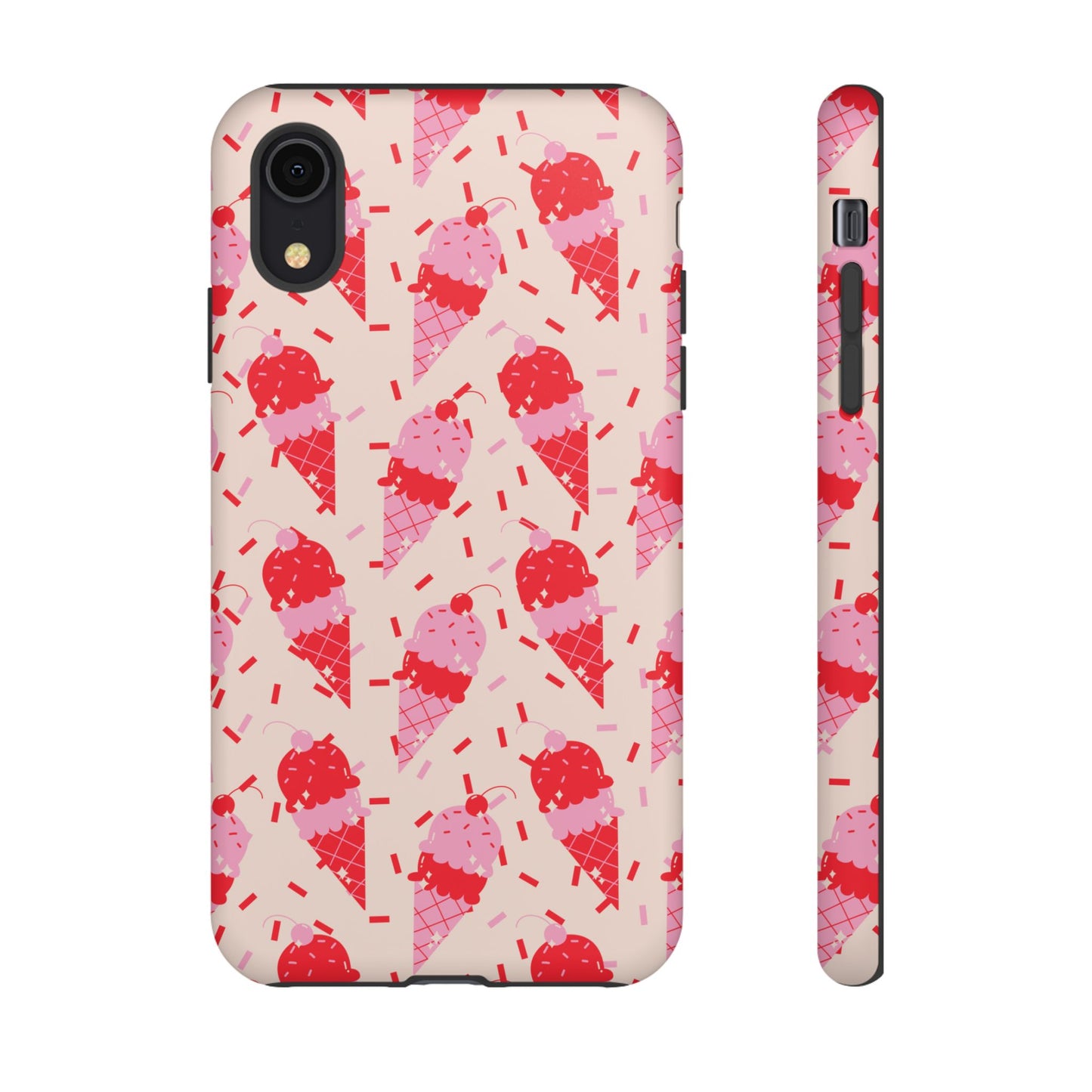Ice Cream Phone Case - Cute Tough Cases for Ice Cream Lovers, Fun Summer Accessory, Birthday Gift, Colorful iPhone Cover