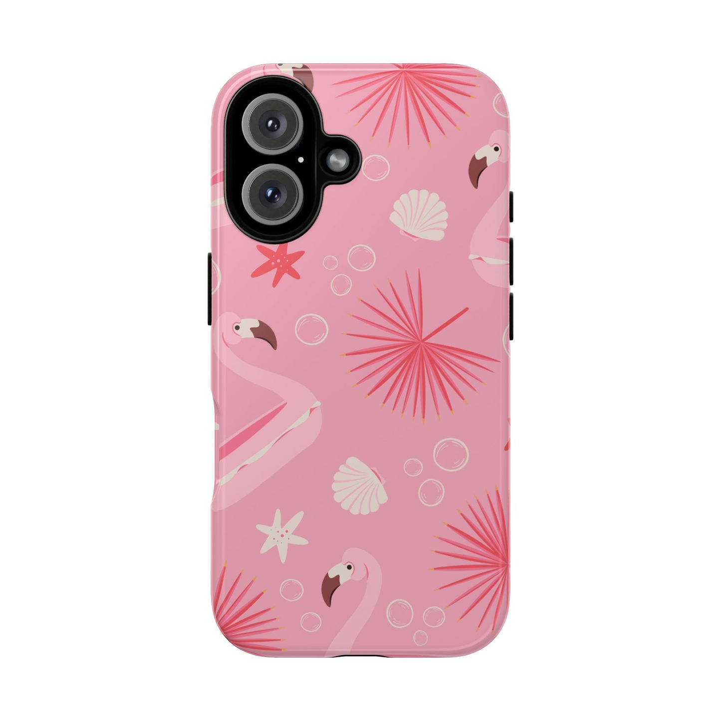 Tough Cases: Tropical Flamingo Phone Case for Summer Vibes
