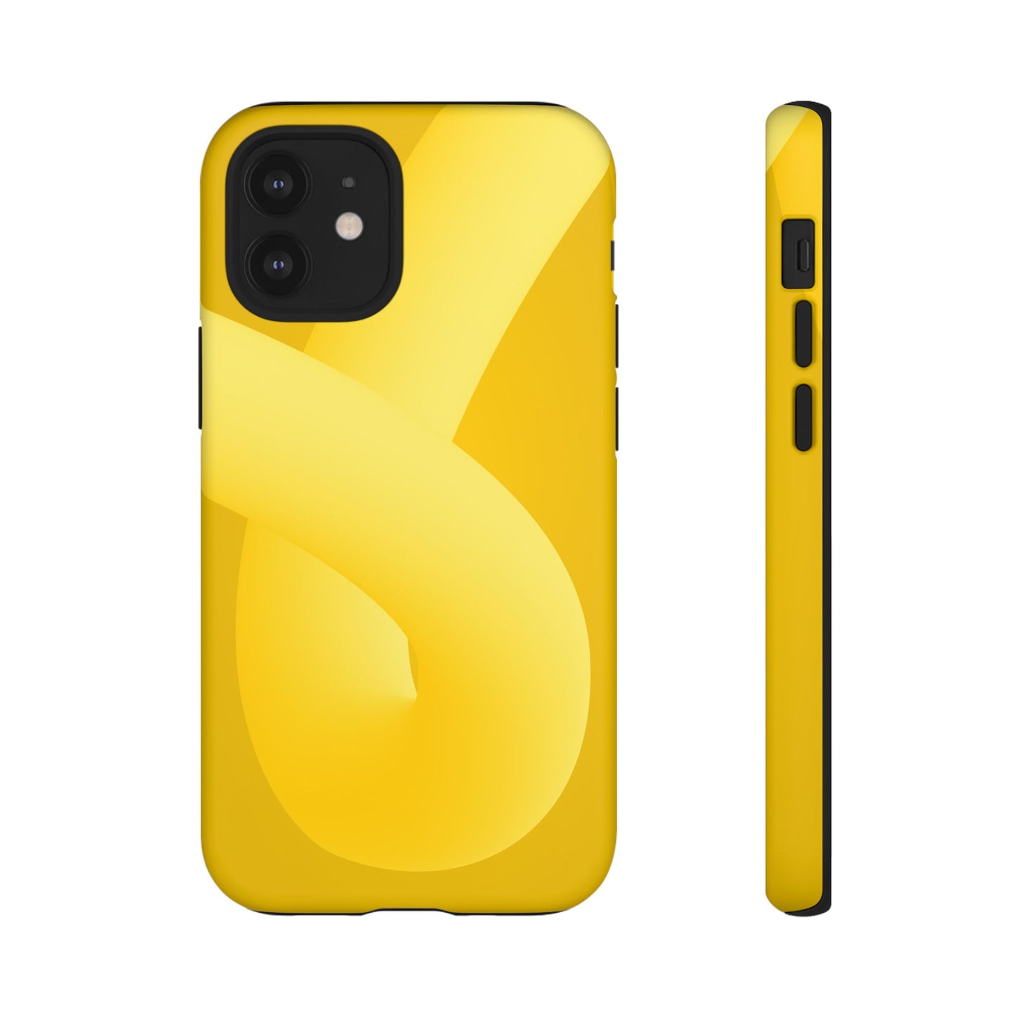 Stylish Tough Phone Case - Modern Yellow Design for Ultimate Protection