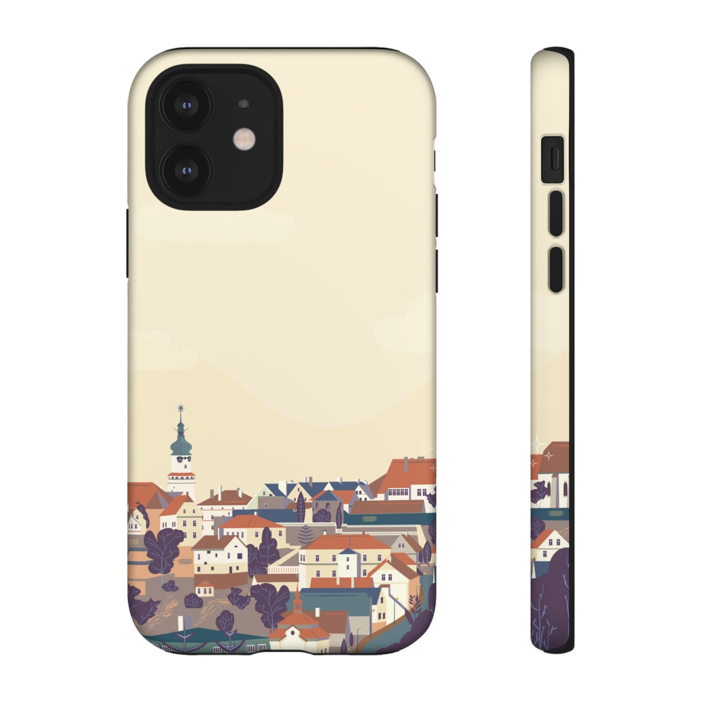 Artistic Phone Case - Charming Village Design