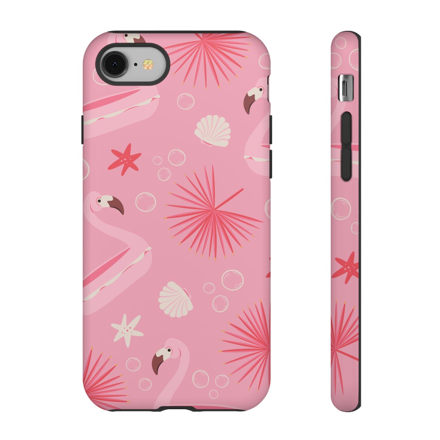 Tough Cases: Tropical Flamingo Phone Case for Summer Vibes