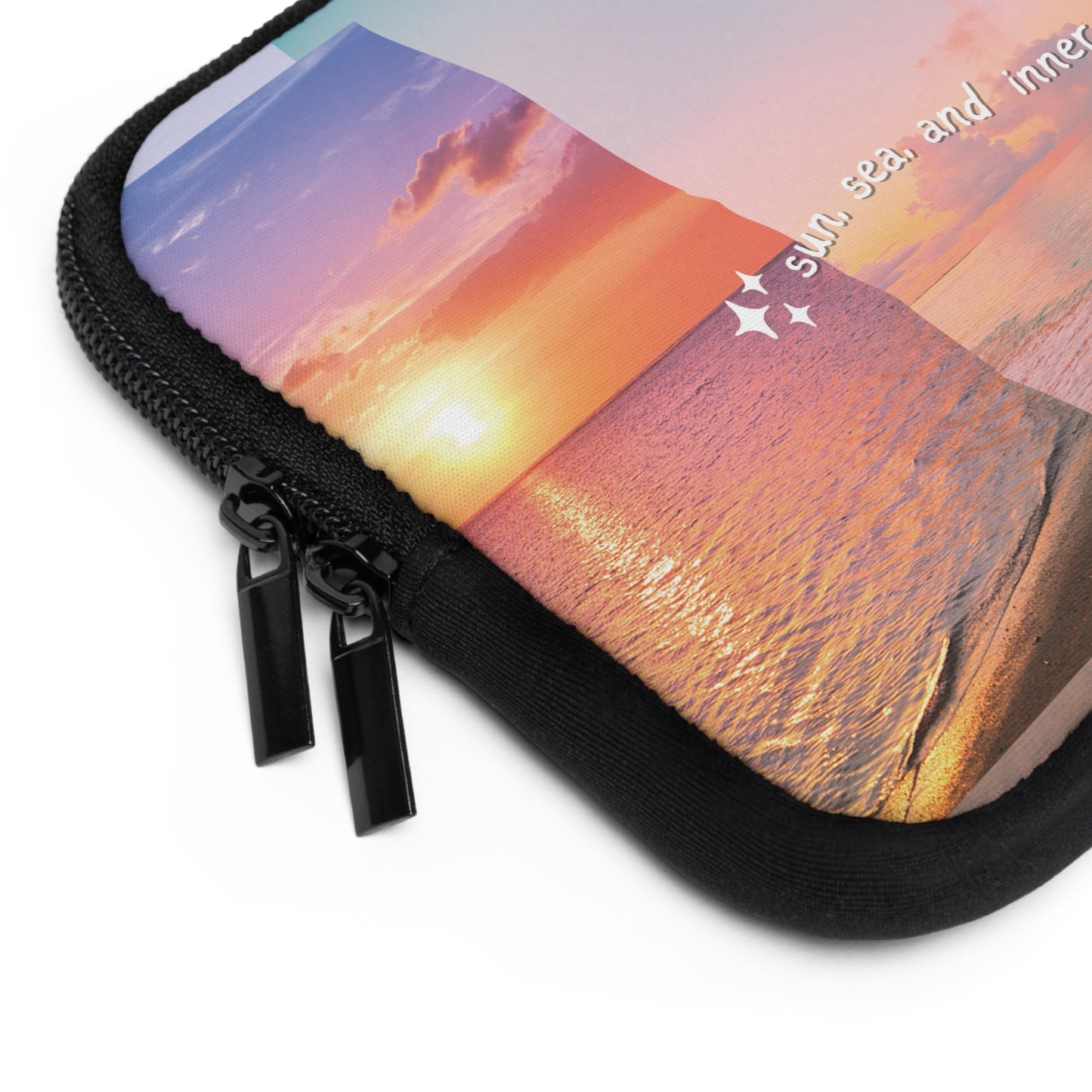 "Sun, Sea, and Inner Peace" Laptop Sleeve - Stylish Ocean-Inspired Tech Case for Beach Lovers