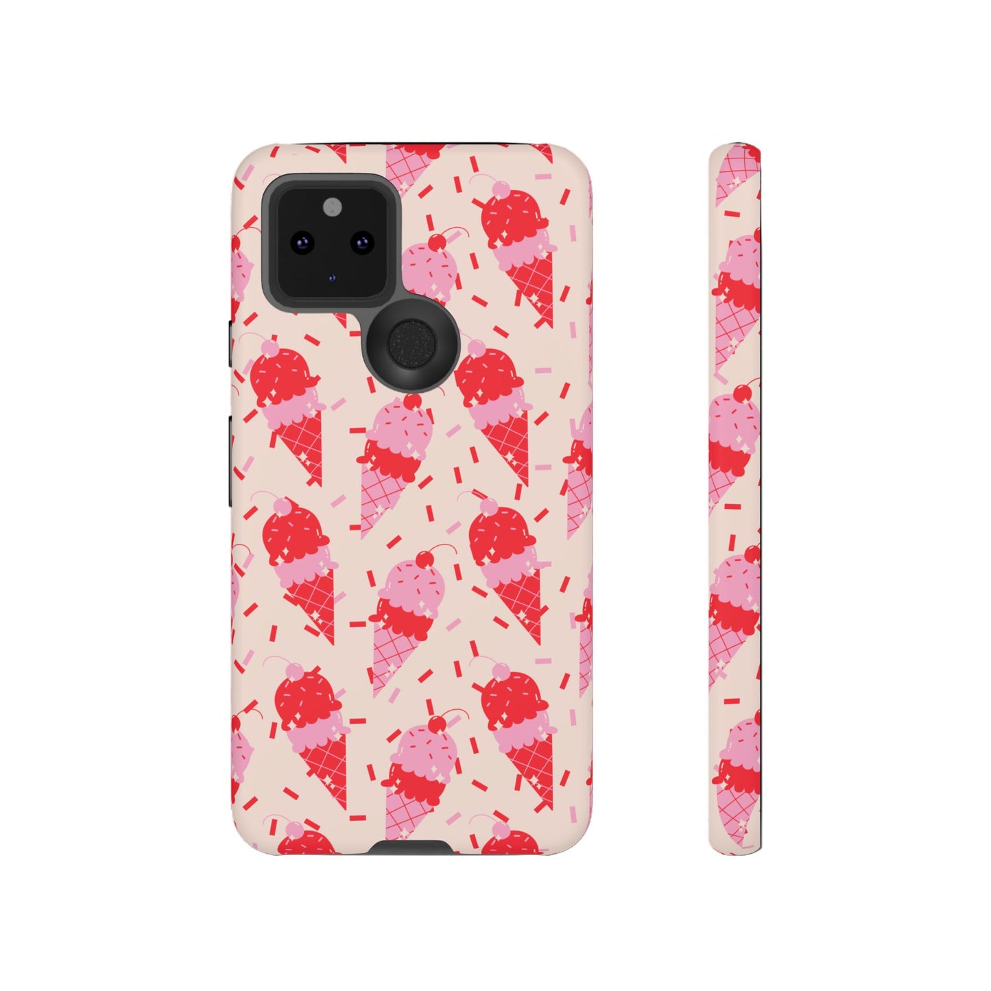 Ice Cream Phone Case - Cute Tough Cases for Ice Cream Lovers, Fun Summer Accessory, Birthday Gift, Colorful iPhone Cover