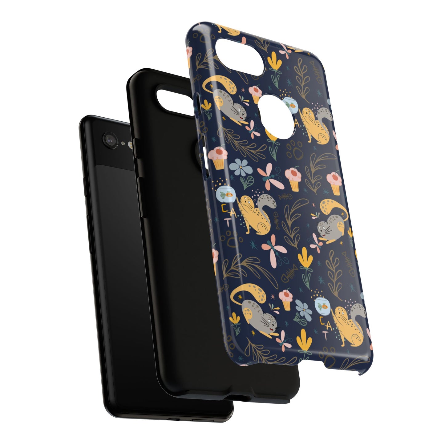 Cat-Themed Tough Phone Case - Tough Case For Stylish Protection