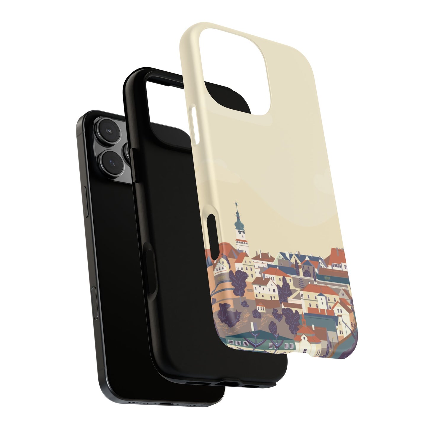 Artistic Phone Case - Charming Village Design