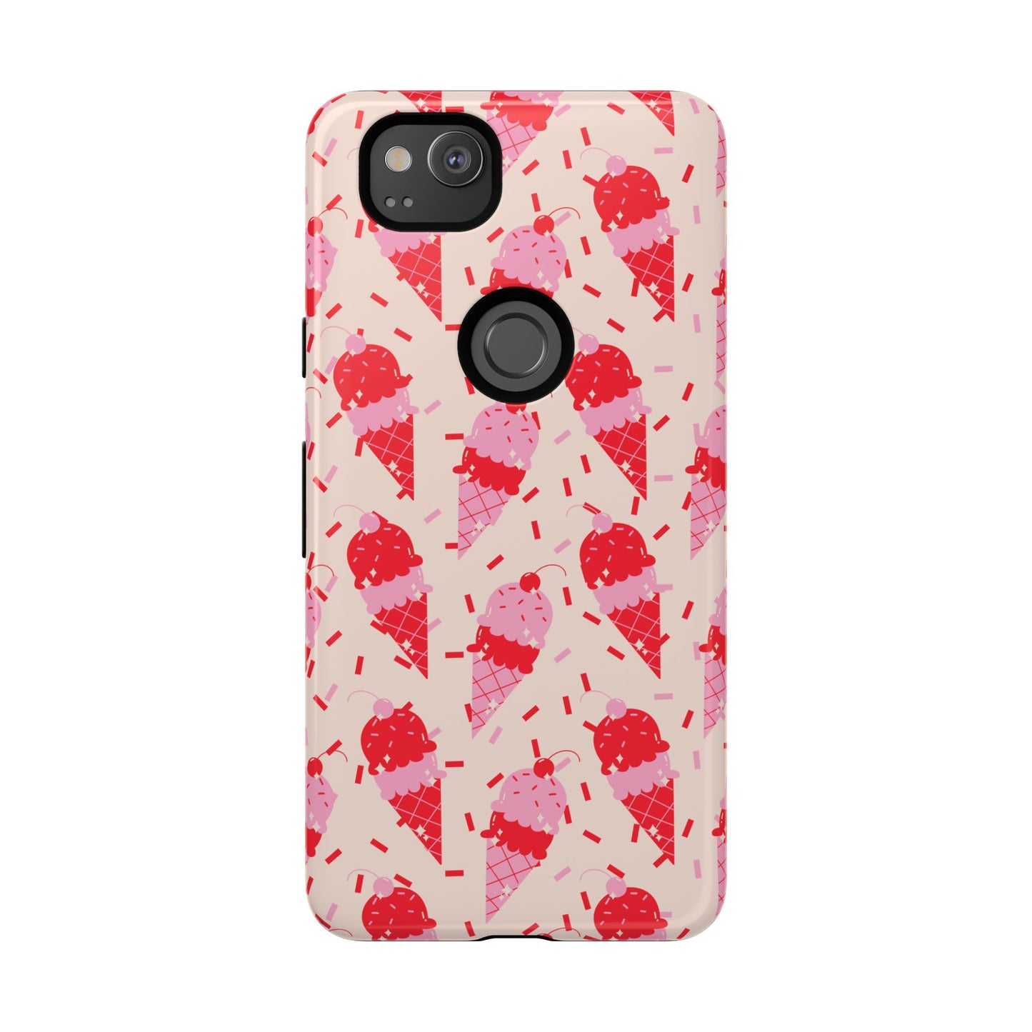 Ice Cream Phone Case - Cute Tough Cases for Ice Cream Lovers, Fun Summer Accessory, Birthday Gift, Colorful iPhone Cover