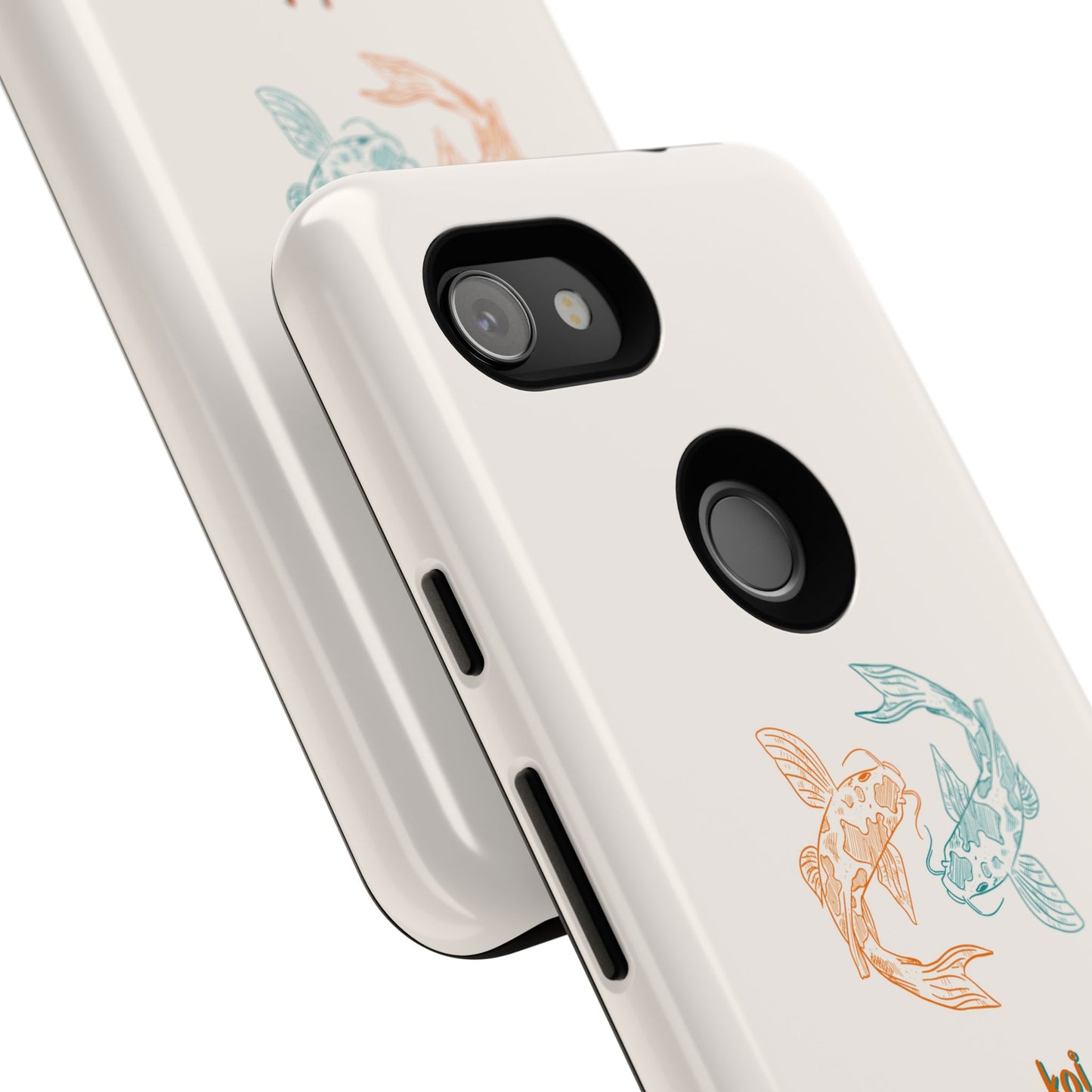 Koi Fish Tough Phone Case - Stylish & Durable Design for Aqua Lovers