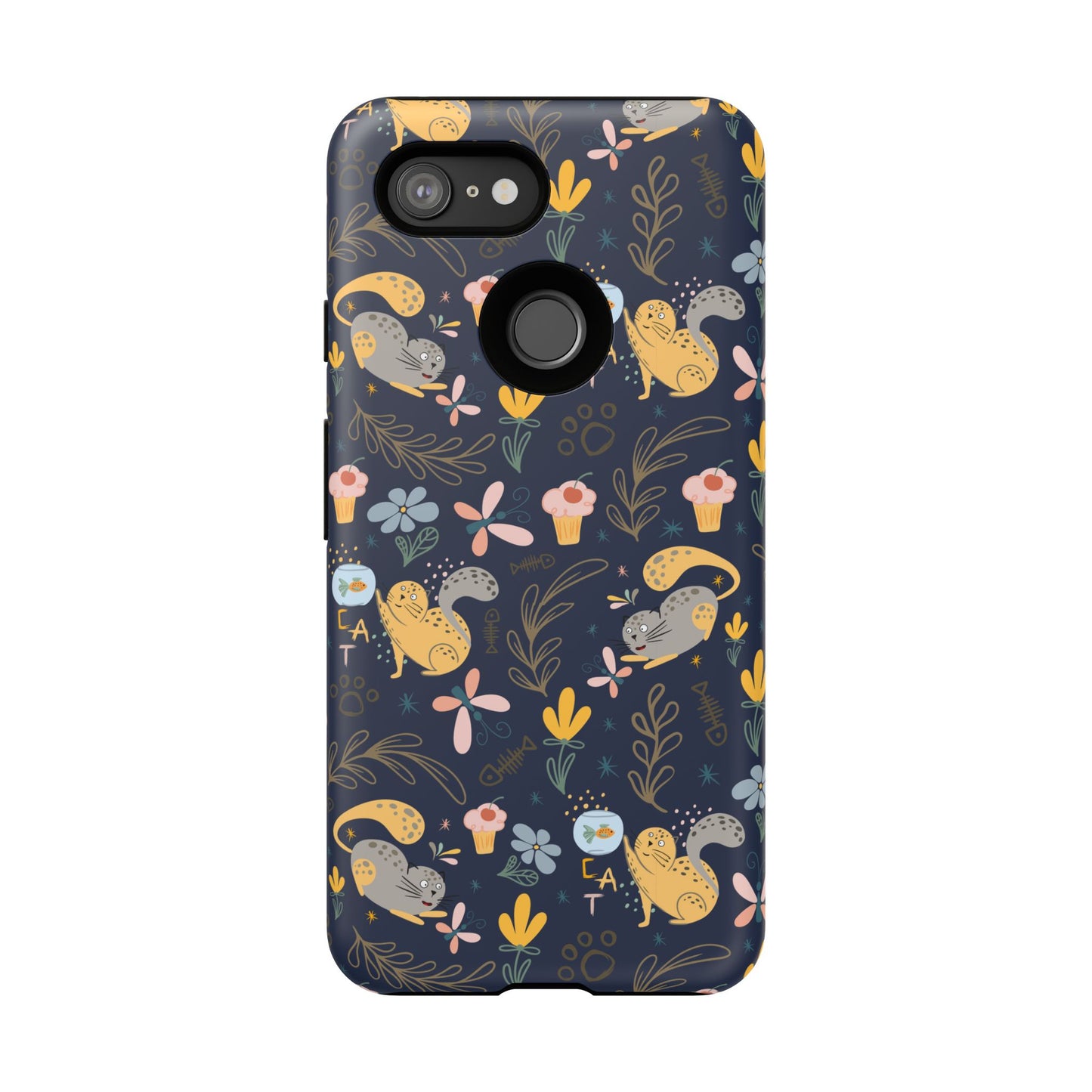 Cat-Themed Tough Phone Case - Tough Case For Stylish Protection