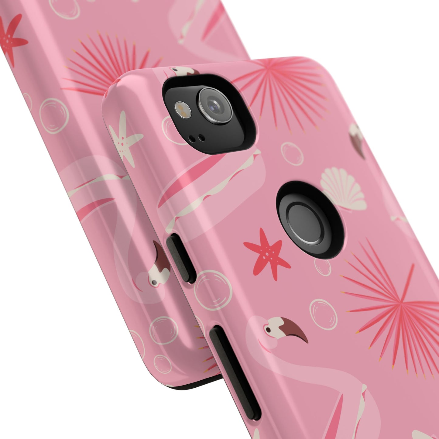 Tough Cases: Tropical Flamingo Phone Case for Summer Vibes