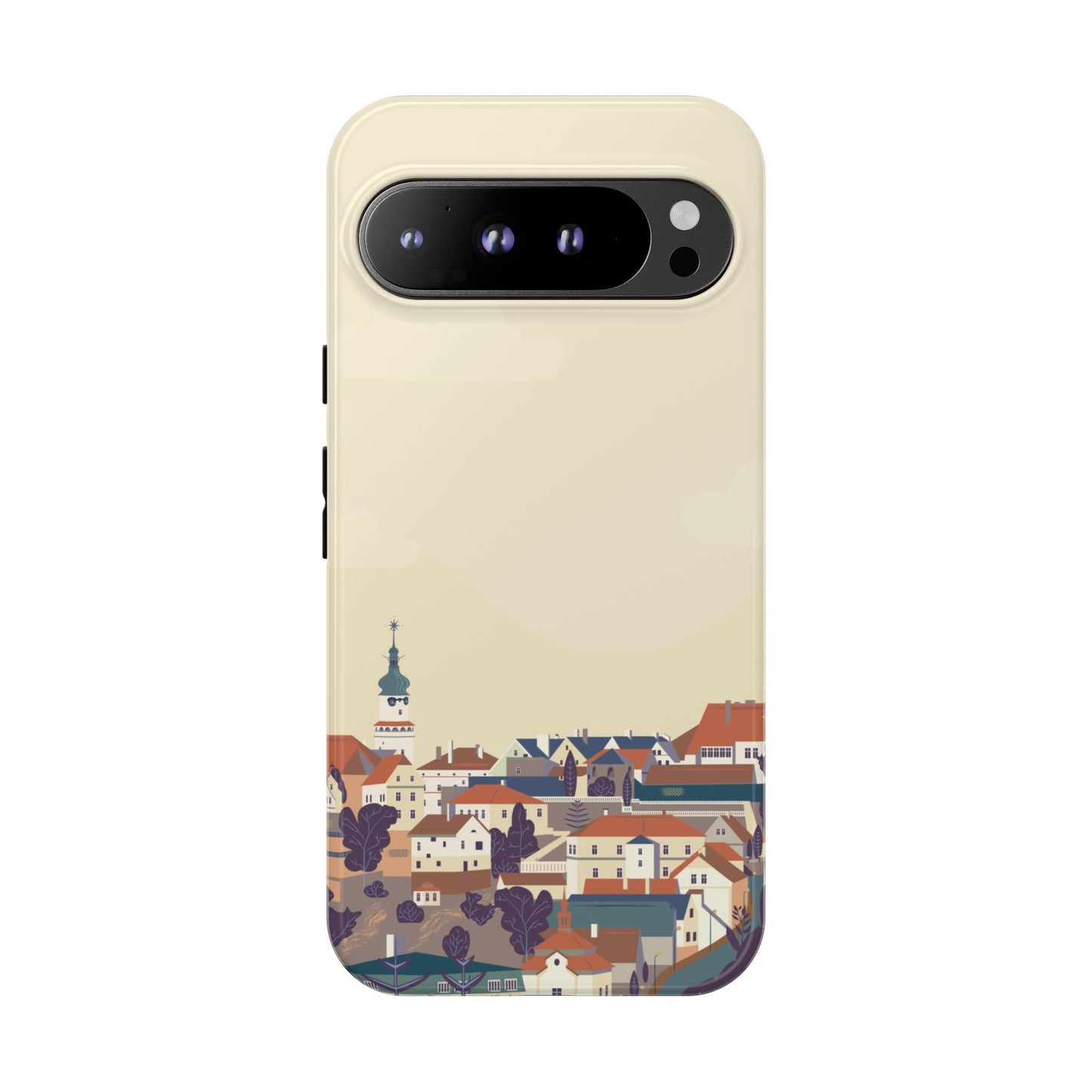 Artistic Phone Case - Charming Village Design
