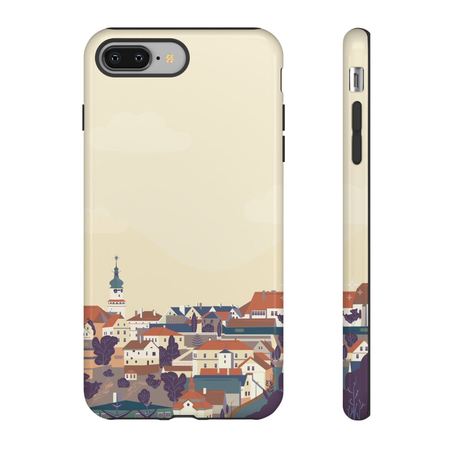 Artistic Phone Case - Charming Village Design