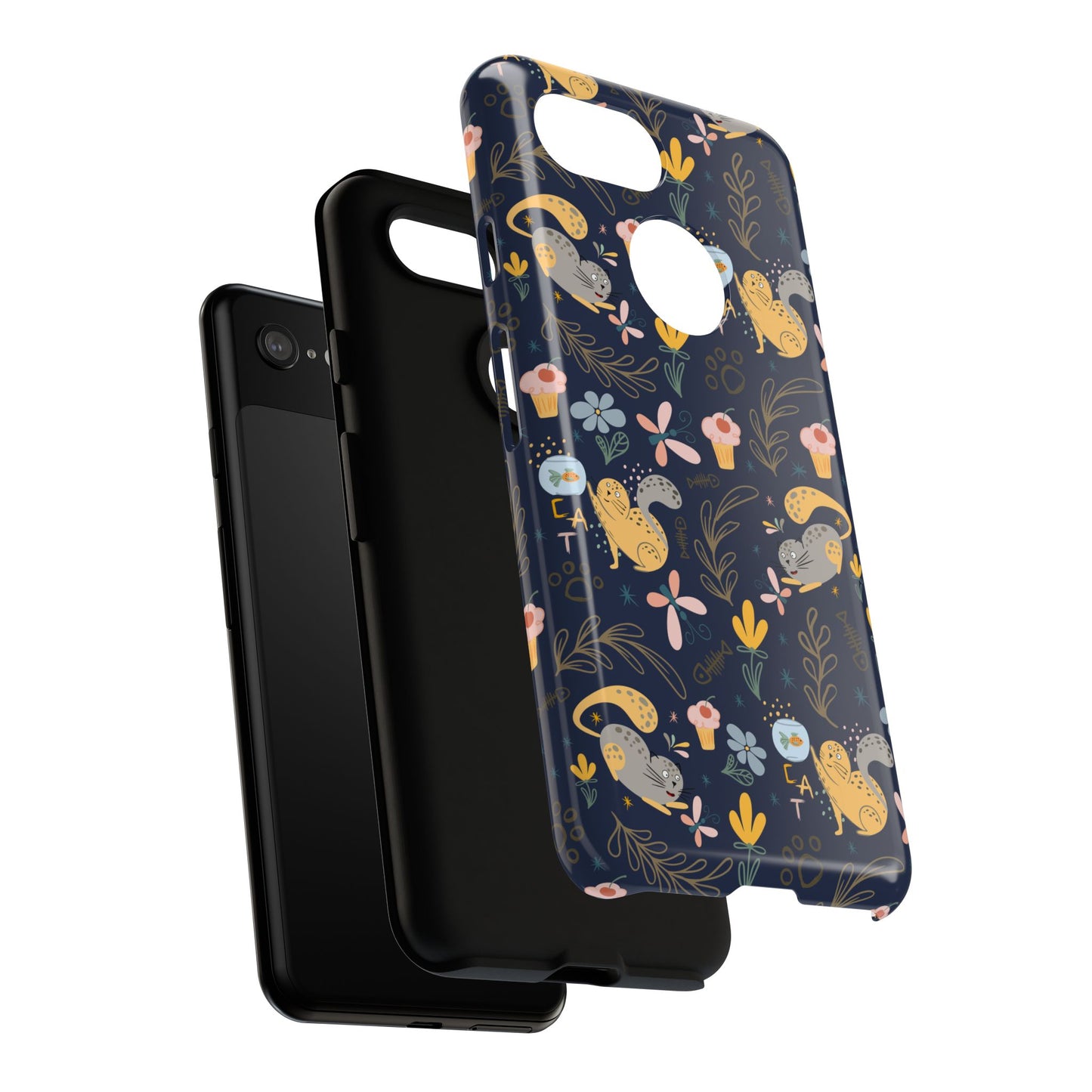 Cat-Themed Tough Phone Case - Tough Case For Stylish Protection