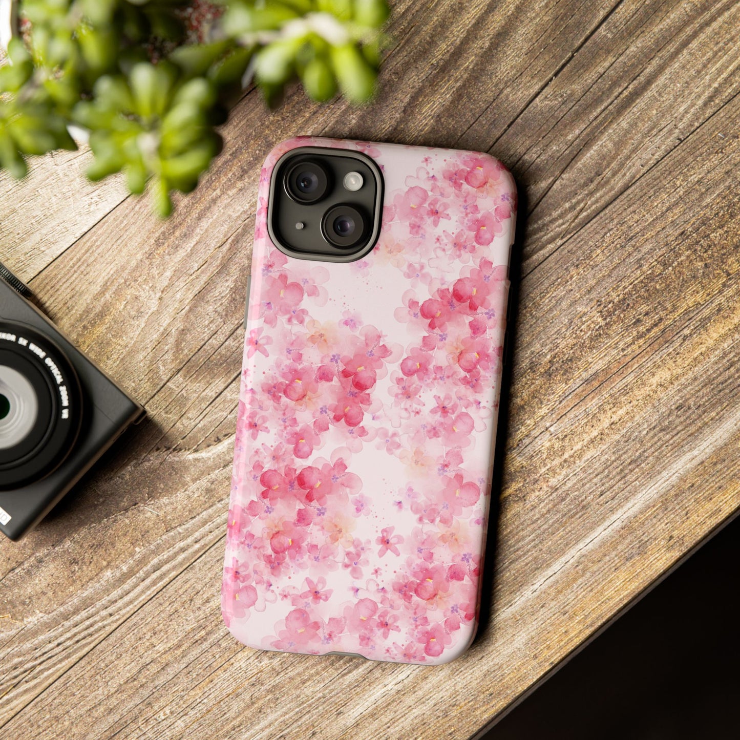 Floral Phone Case - Tough Cases with Pink Blossom Design