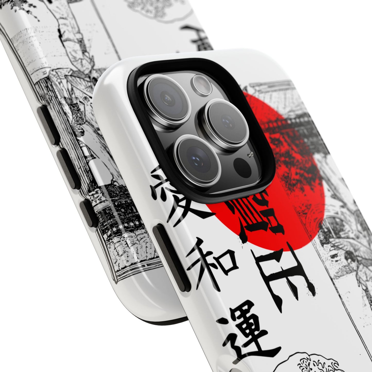 Japanese Zen Art Phone Case - Tough Cases with Wave Design