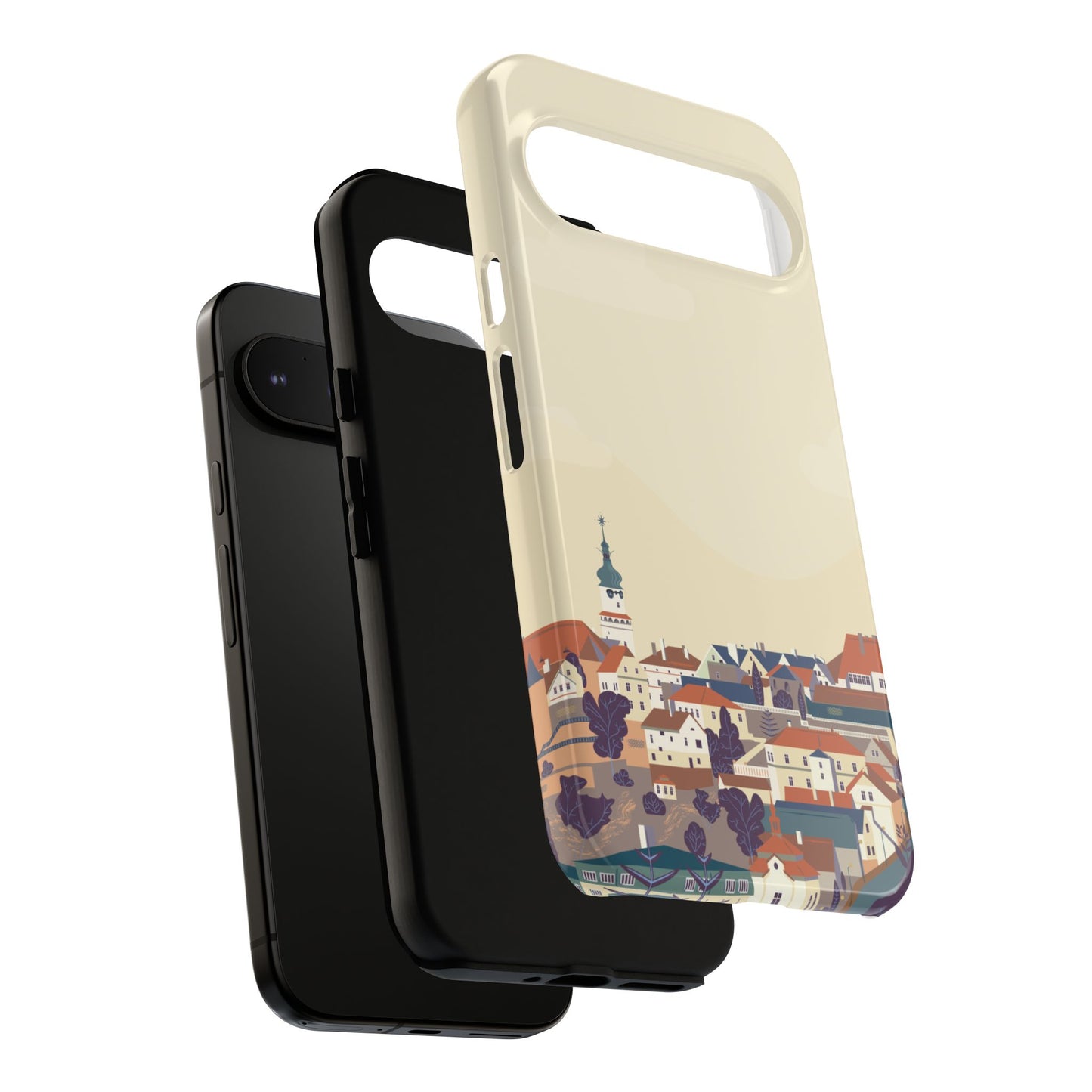 Artistic Phone Case - Charming Village Design