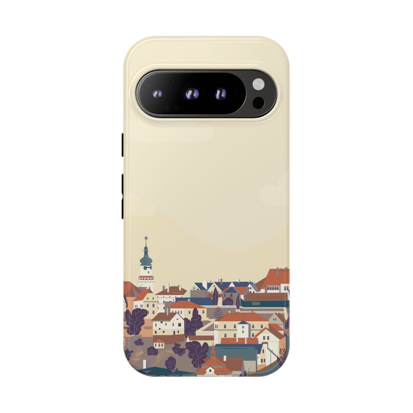 Artistic Phone Case - Charming Village Design