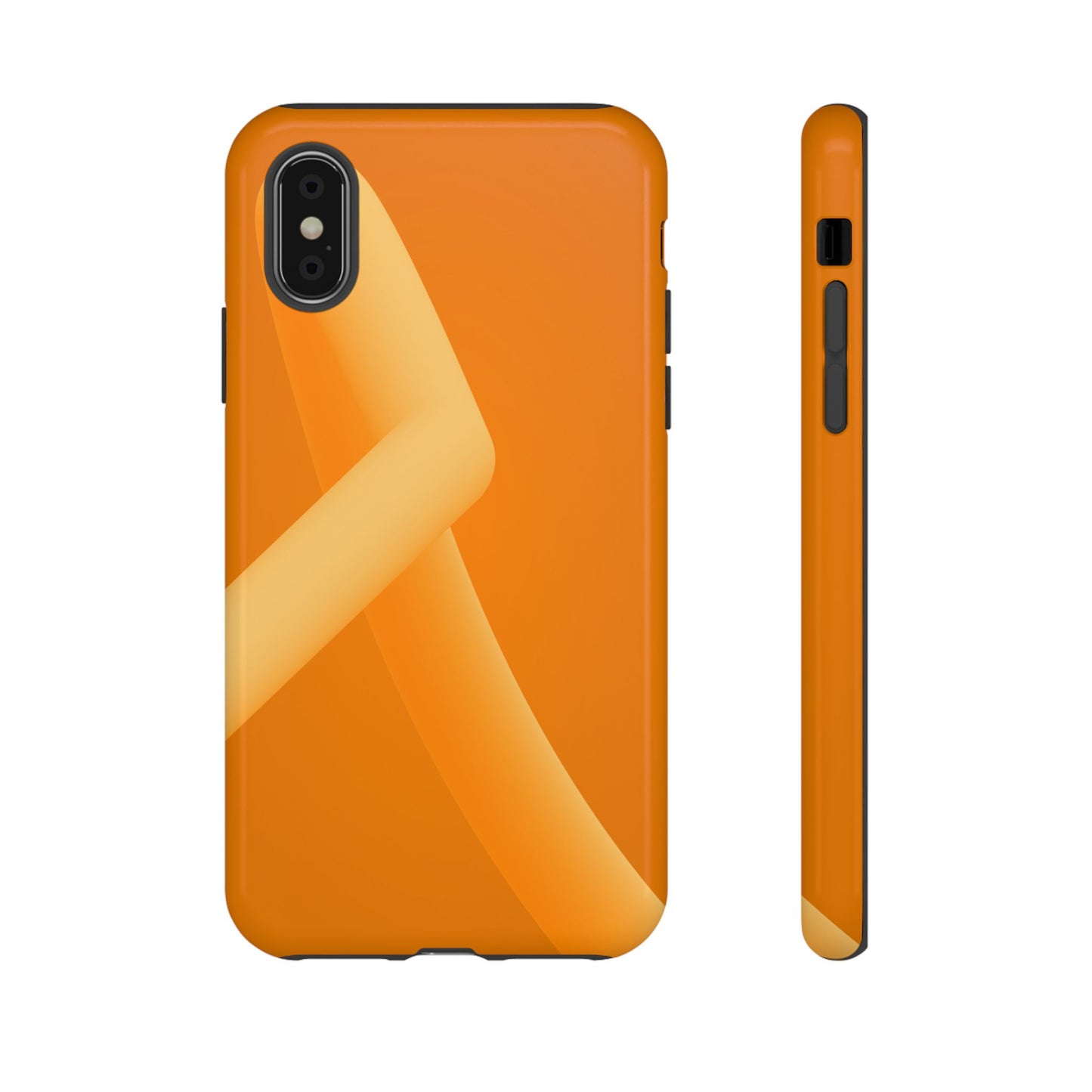 Stylish Tough Phone Case - Modern Orange Design for Ultimate Protection