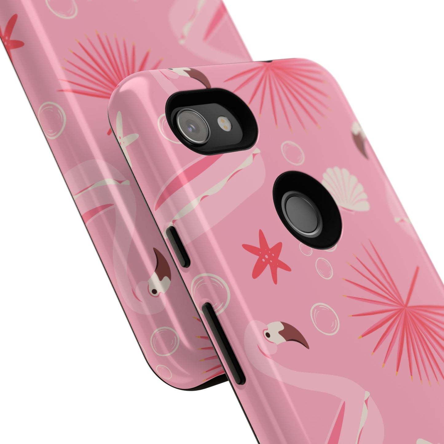 Tough Cases: Tropical Flamingo Phone Case for Summer Vibes