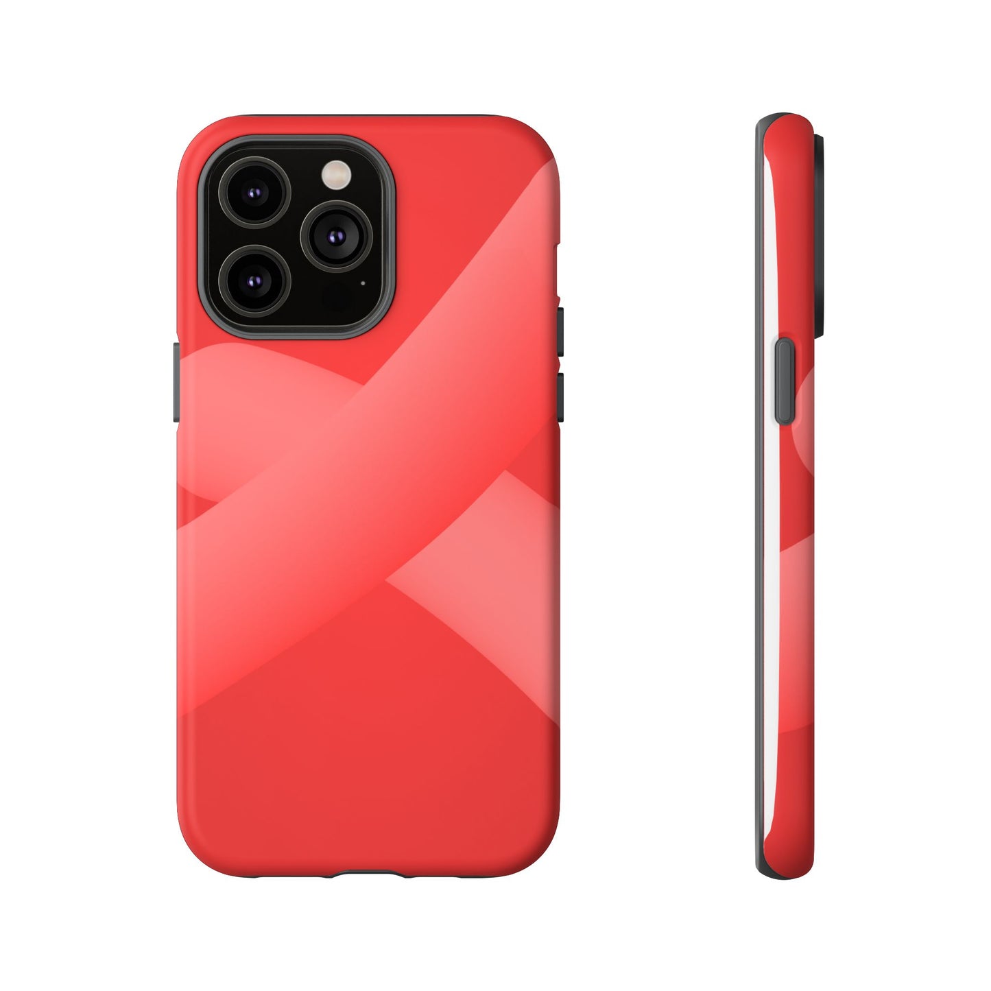 Stylish Tough Phone Case - Modern Red Design for Ultimate Protection
