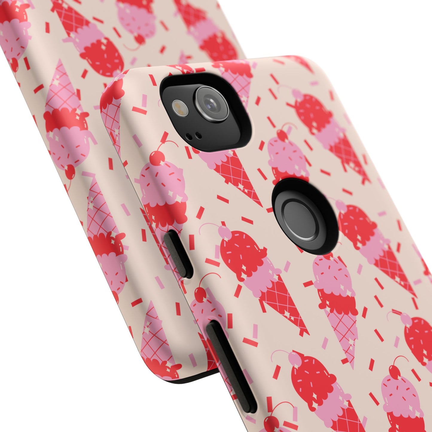 Ice Cream Phone Case - Cute Tough Cases for Ice Cream Lovers, Fun Summer Accessory, Birthday Gift, Colorful iPhone Cover