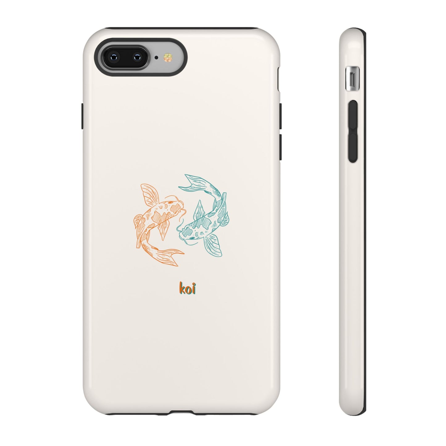 Koi Fish Tough Phone Case - Stylish & Durable Design for Aqua Lovers