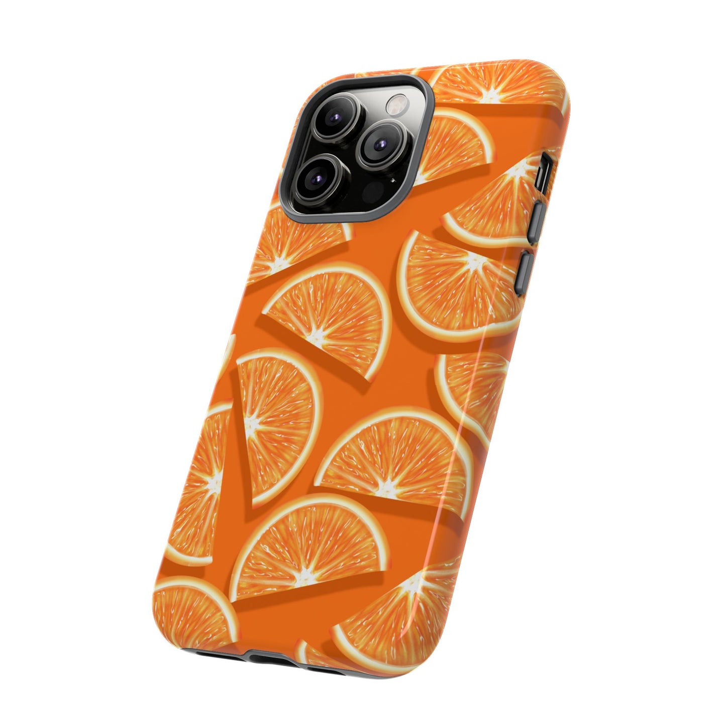 Vibrant Orange Slice Phone Case - Tough Cases for Phone Protection