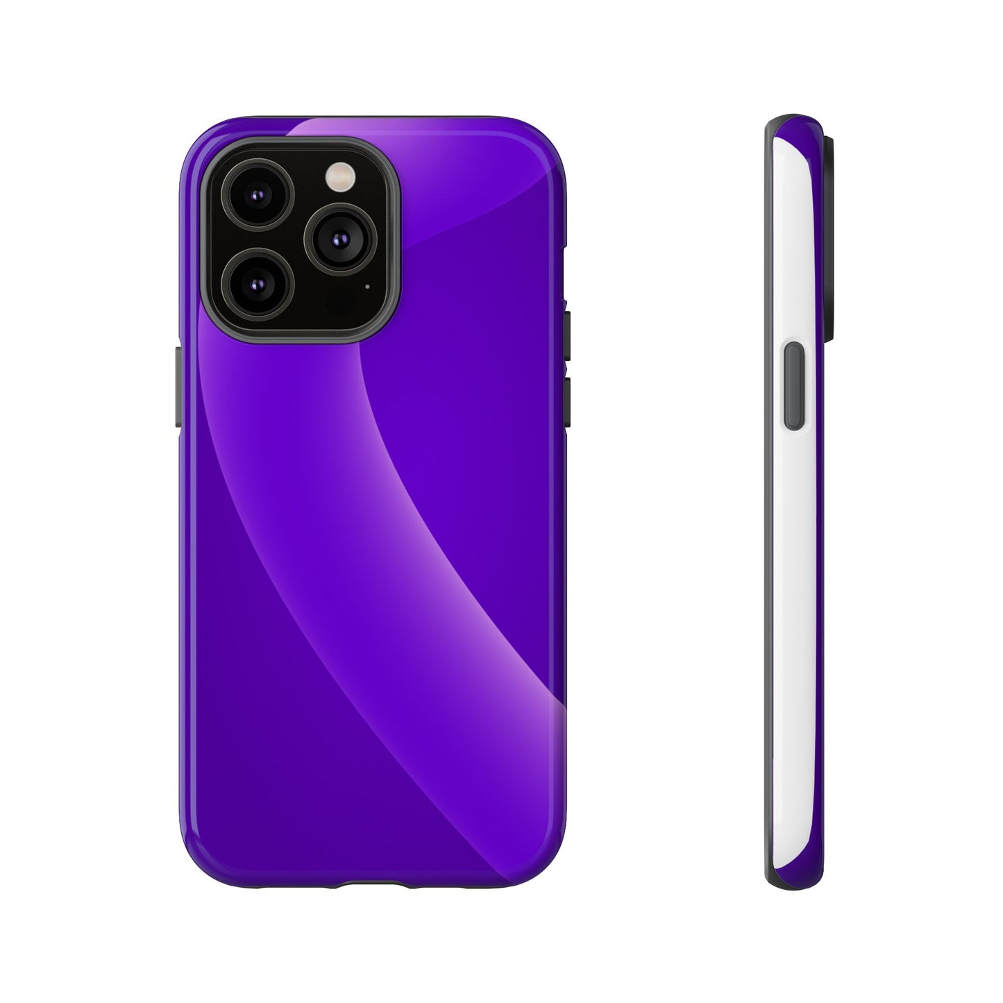 Stylish Tough Phone Case - Modern Purple Design for Ultimate Protection