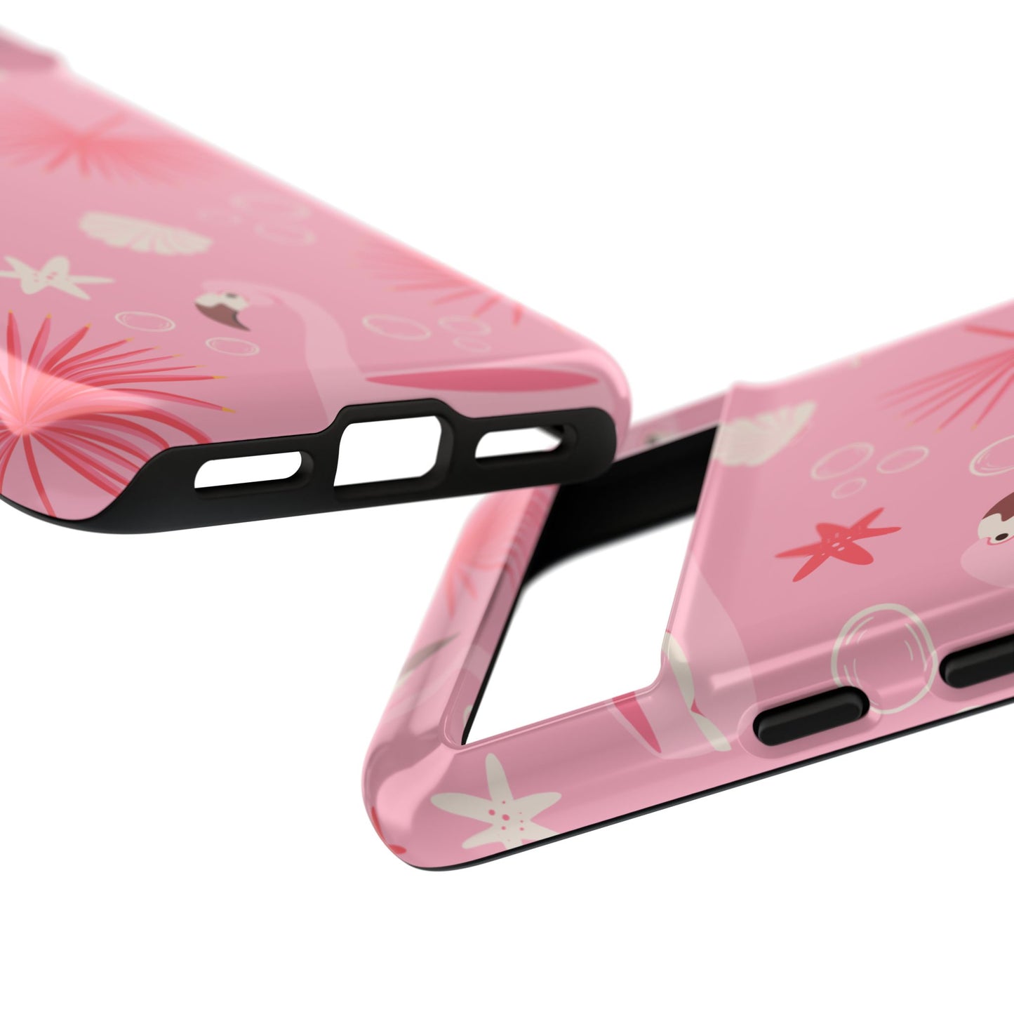 Tough Cases: Tropical Flamingo Phone Case for Summer Vibes
