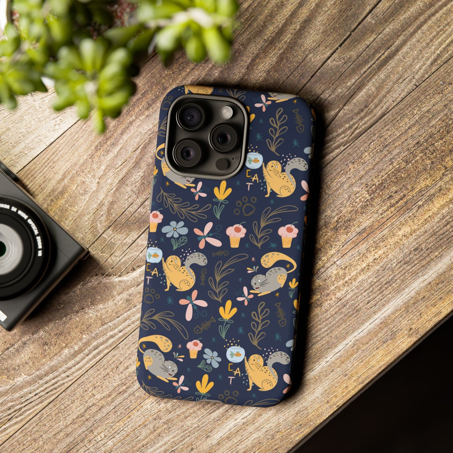Cat-Themed Tough Phone Case - Tough Case For Stylish Protection