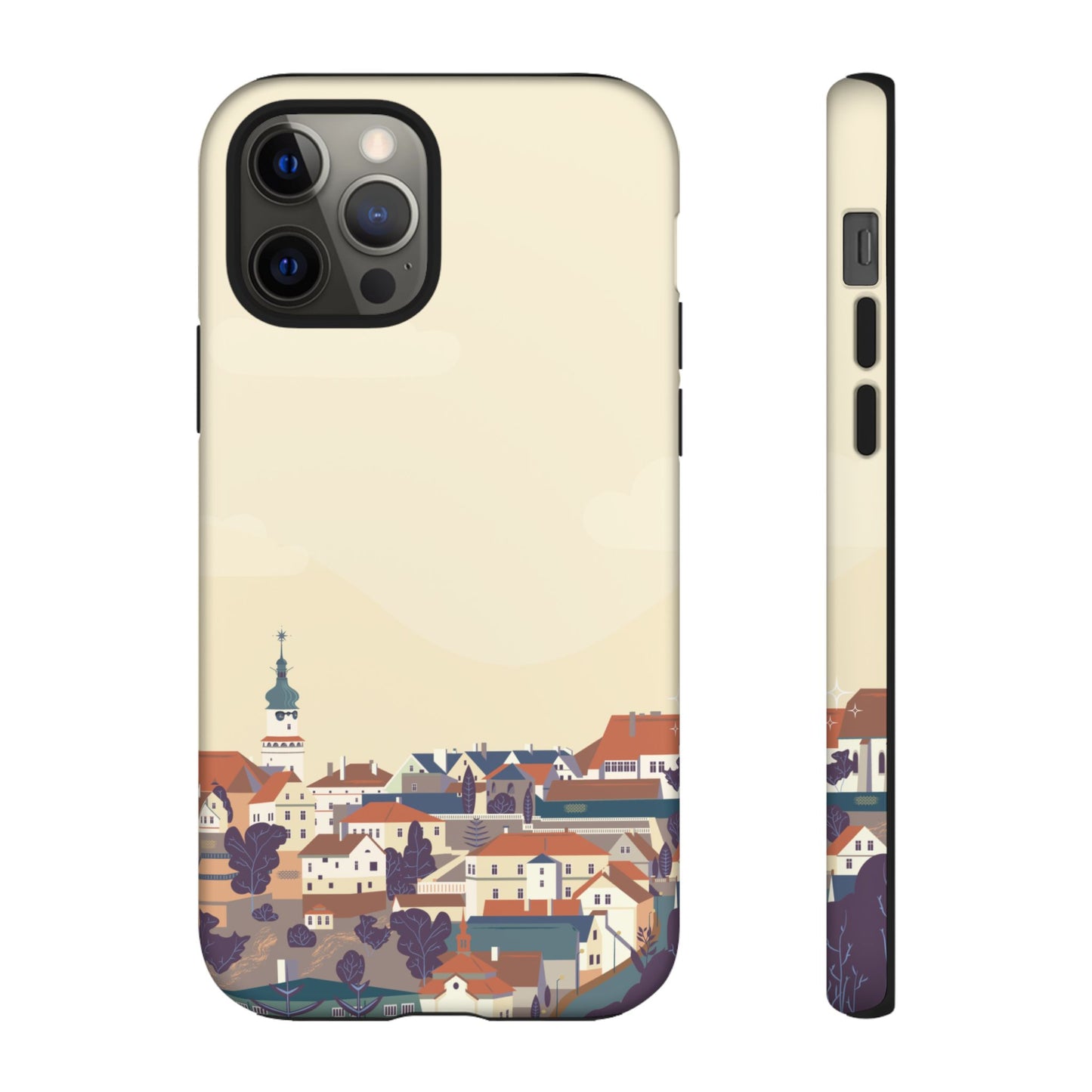 Artistic Phone Case - Charming Village Design
