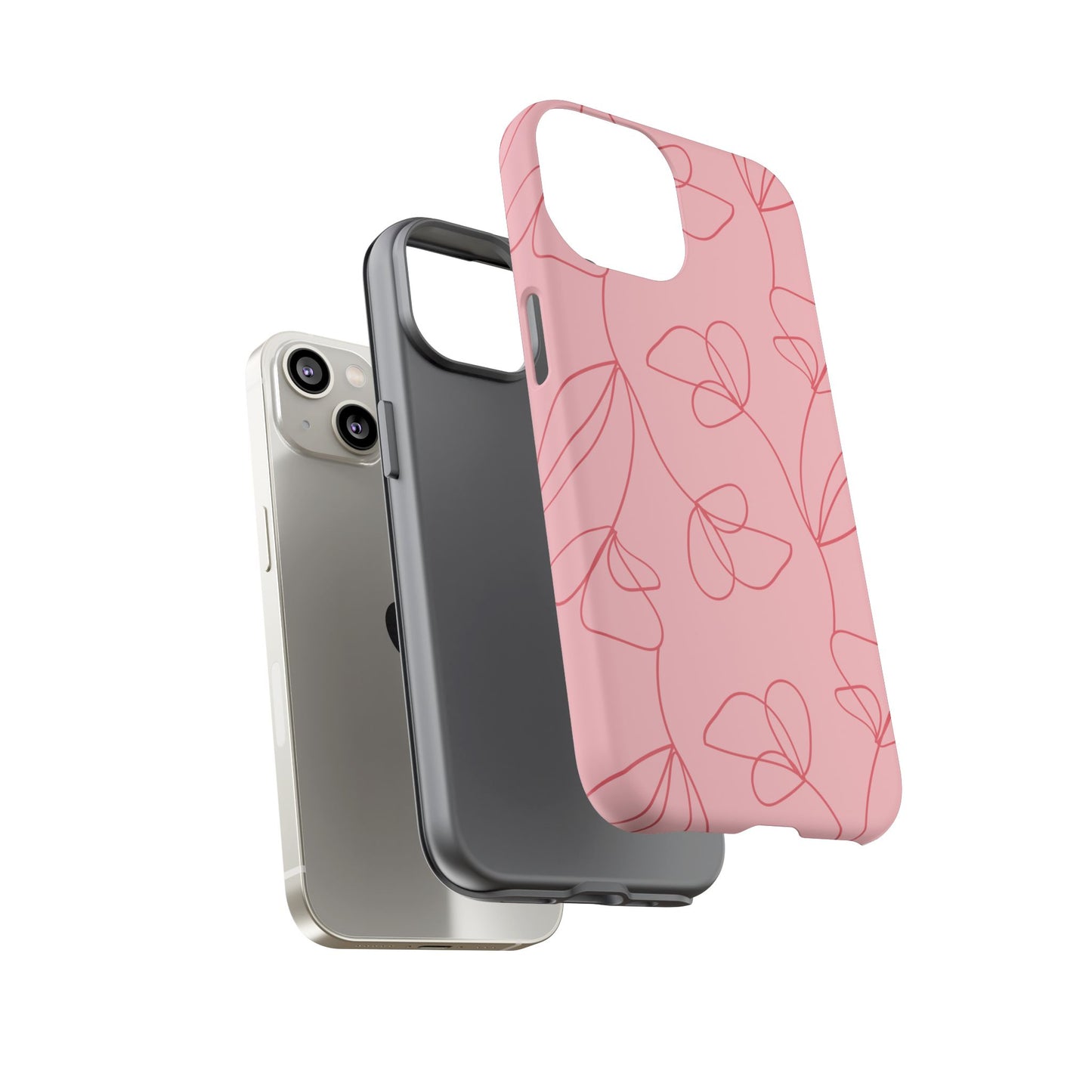 Tough Cases: Elegant Floral Phone Case - Durable Protection with Stylish Design