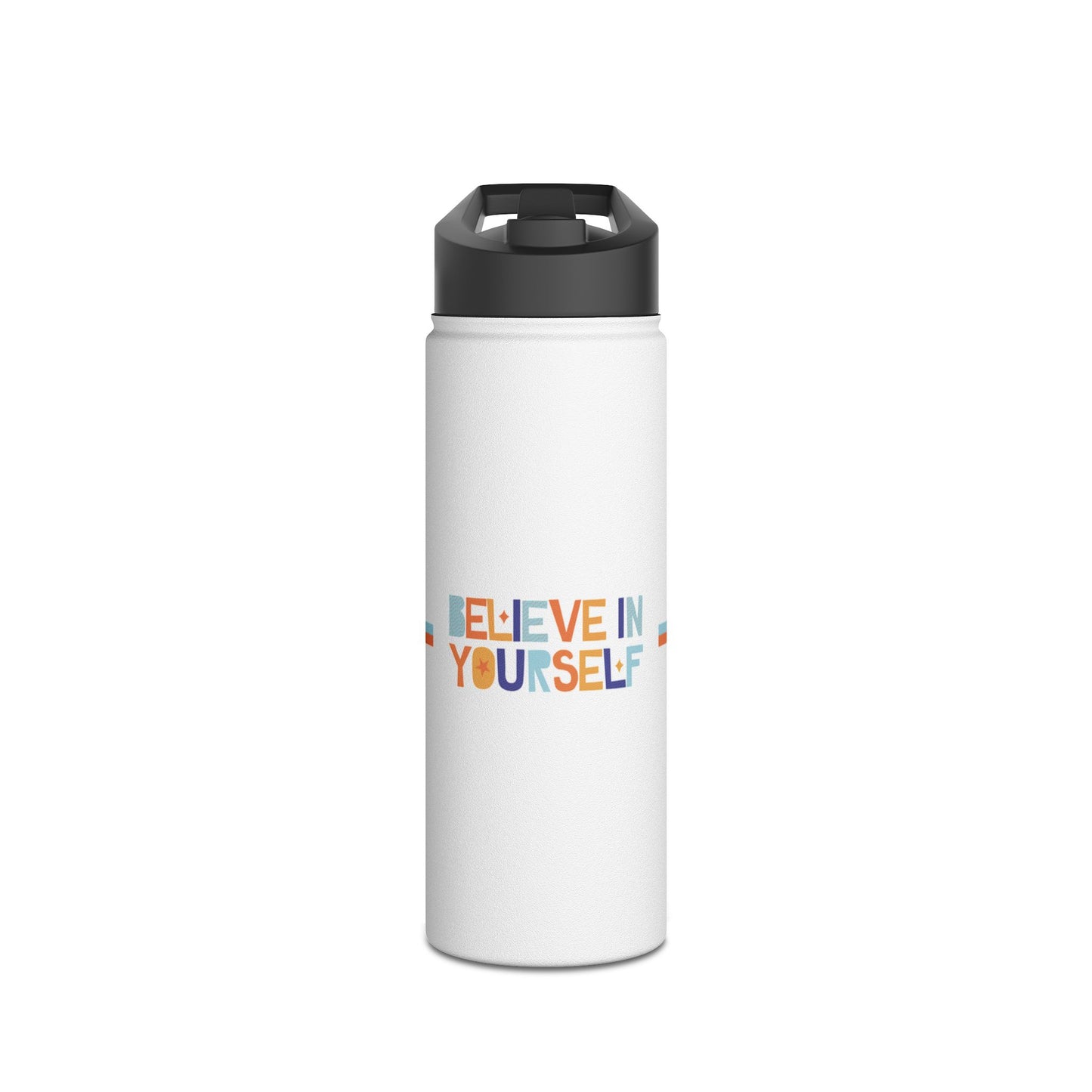 Motivational Stainless Steel Water Bottle - "Believe in Yourself"