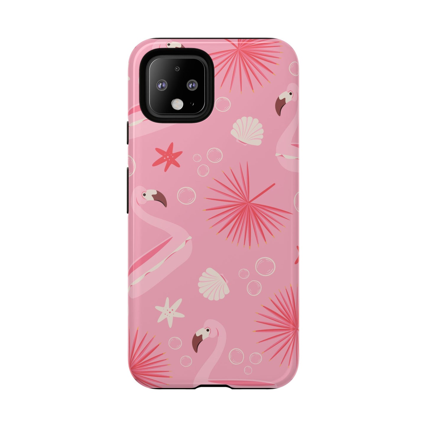 Tough Cases: Tropical Flamingo Phone Case for Summer Vibes