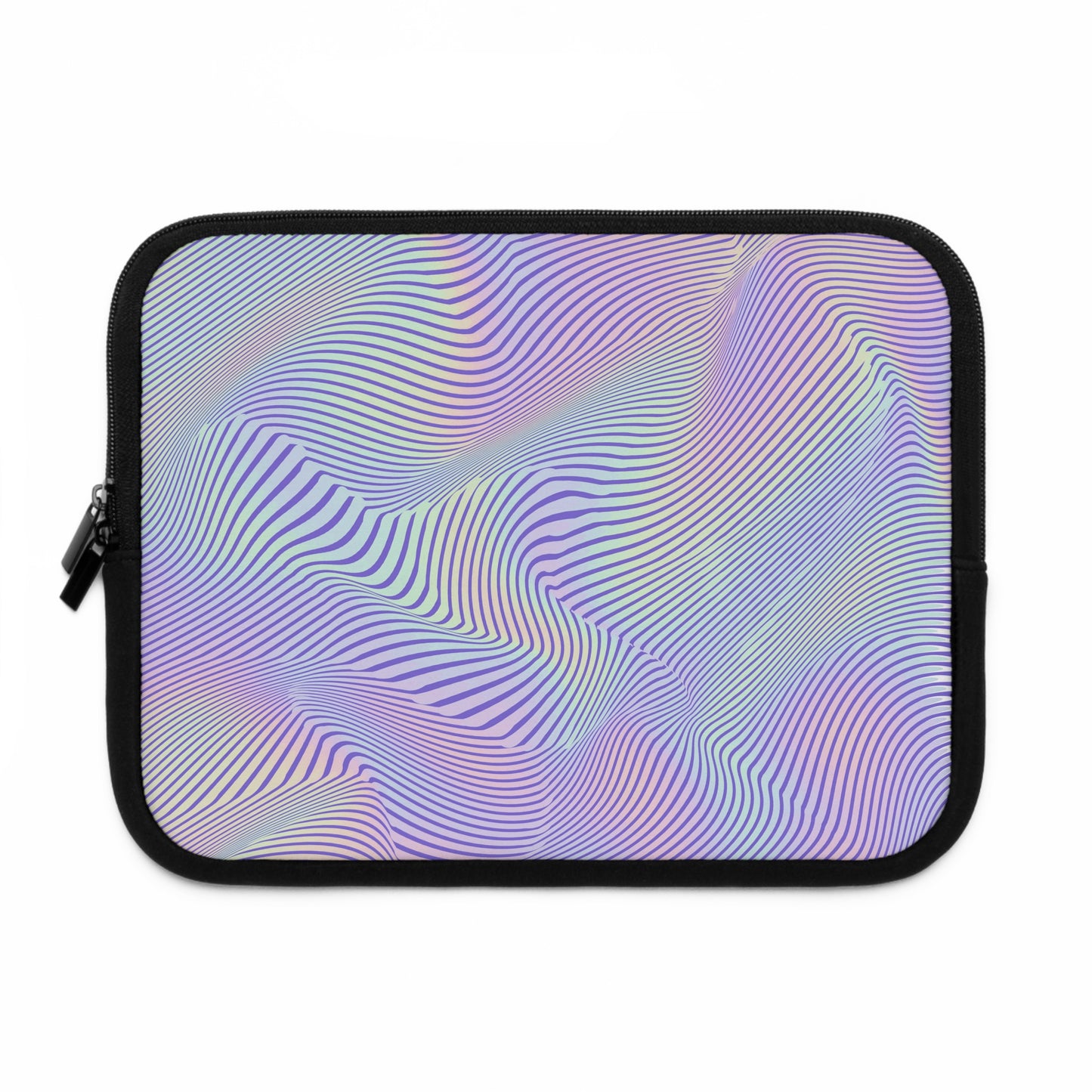 Abstract Waves Laptop Sleeve - Colorful Protective Case for Students & Professionals