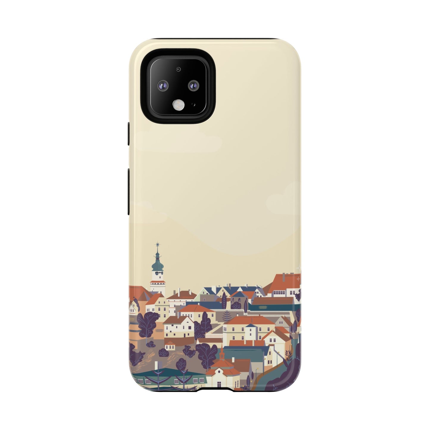 Artistic Phone Case - Charming Village Design