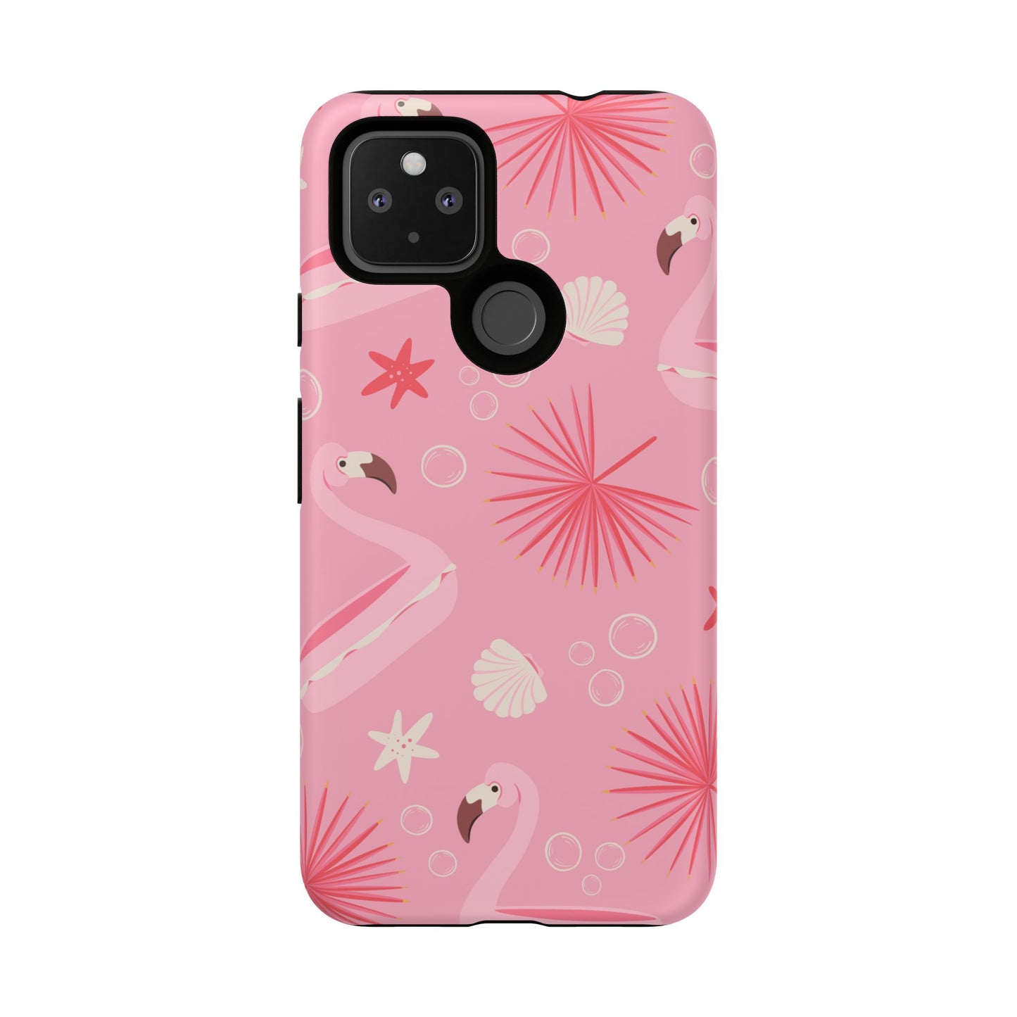 Tough Cases: Tropical Flamingo Phone Case for Summer Vibes