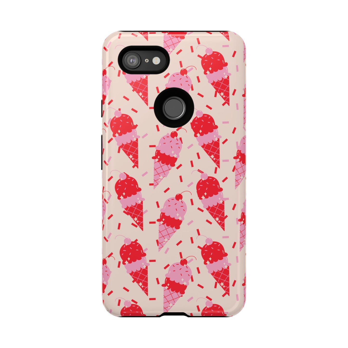 Ice Cream Phone Case - Cute Tough Cases for Ice Cream Lovers, Fun Summer Accessory, Birthday Gift, Colorful iPhone Cover