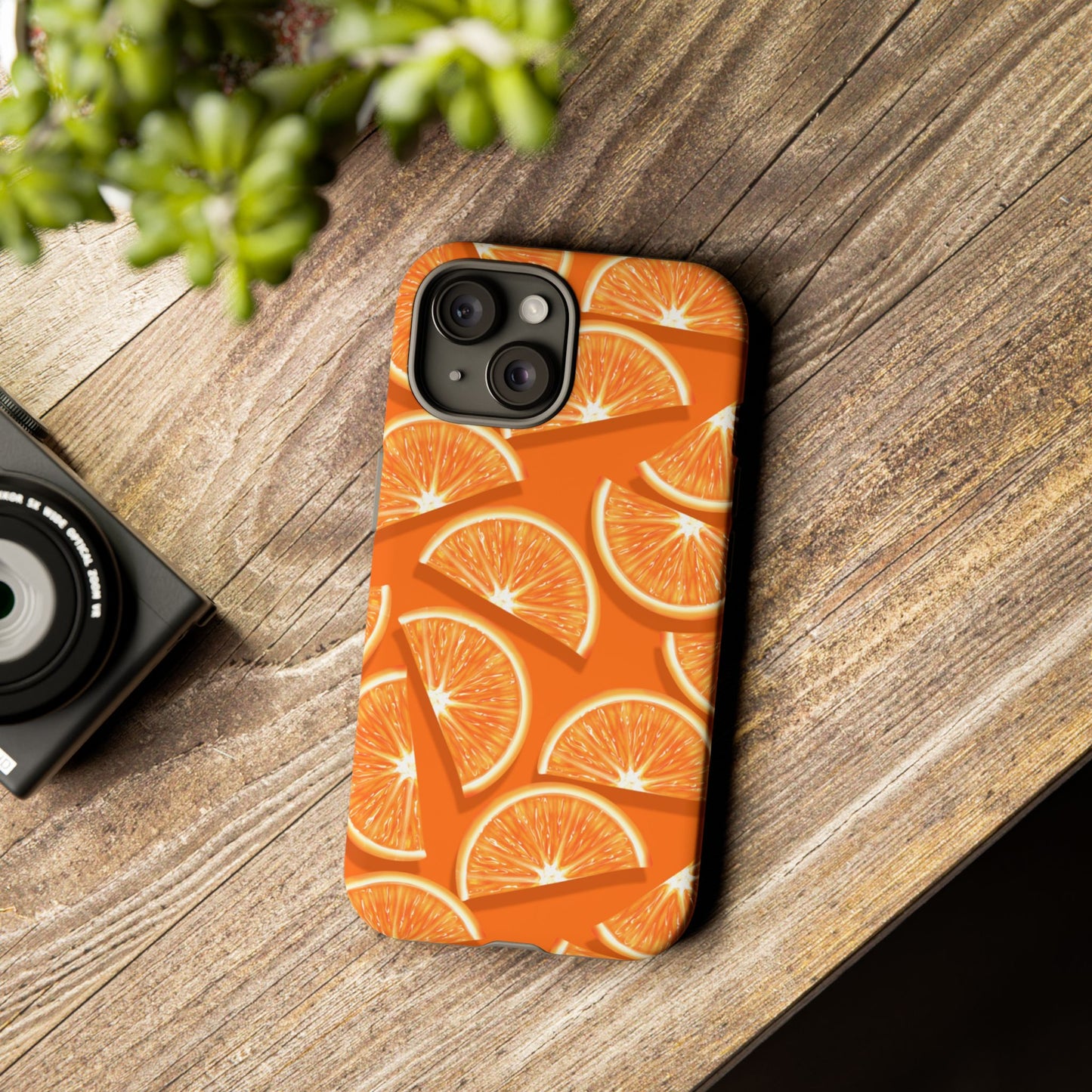 Vibrant Orange Slice Phone Case - Tough Cases for Phone Protection