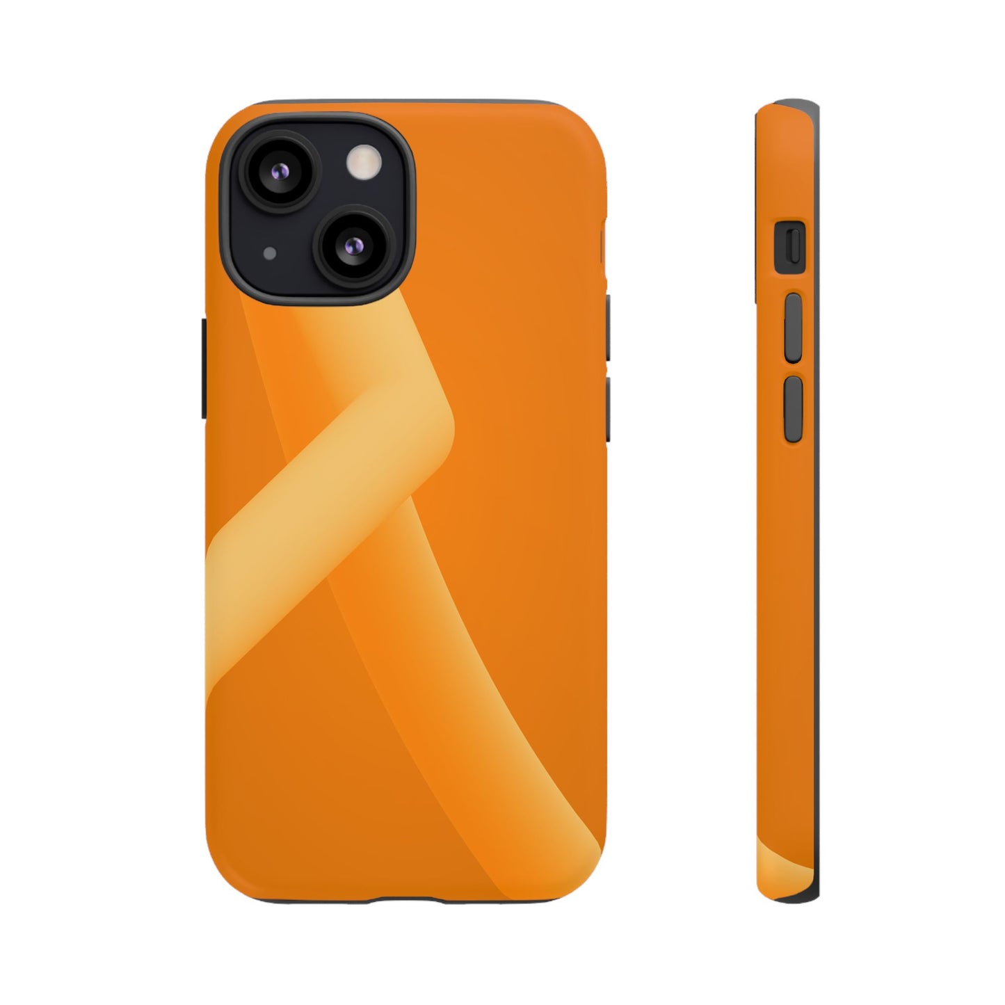 Stylish Tough Phone Case - Modern Orange Design for Ultimate Protection