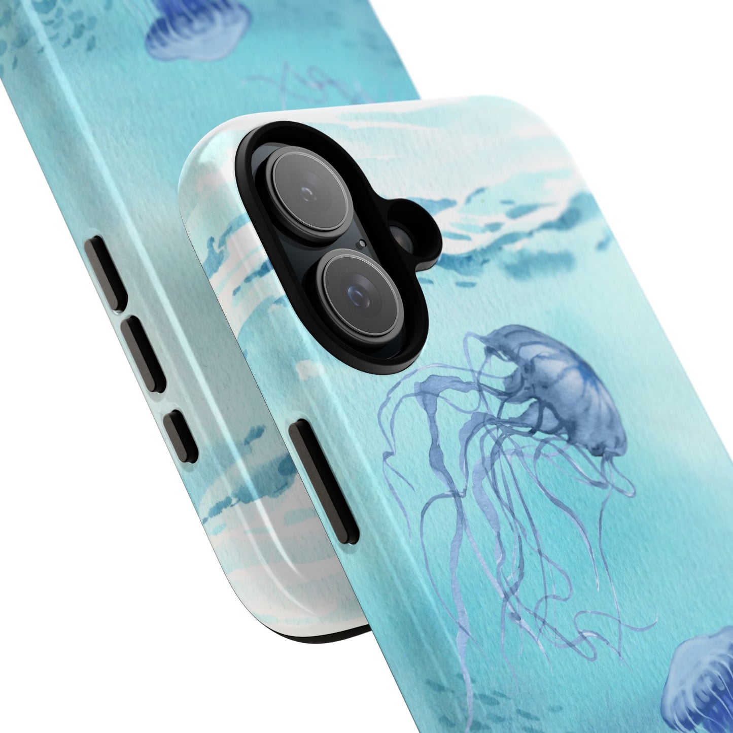 Ocean-Inspired Tough Phone Case with Jellyfish Design